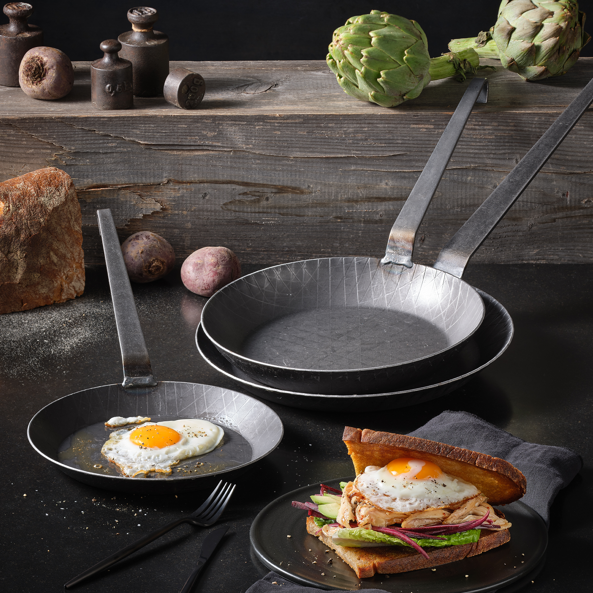 Forged Iron Frying Pan 1888 Ø 24 cm|9.5 in.