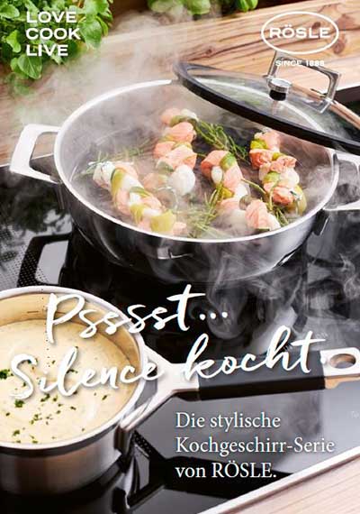 Broschüre - Die stylische Kochgeschirr-Serie von Rösle
