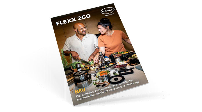 Magalogue FLEXX2GO Cover of the tins in the FLEXX 2GO series from RÖSLE