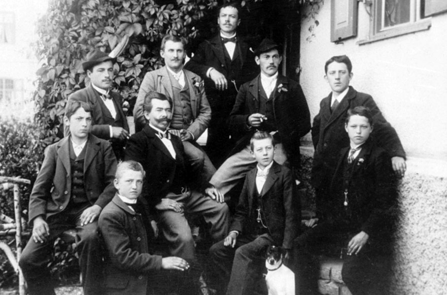 RÖSLE Familie Familienbild RÖSLE aus dem Jahr 1888