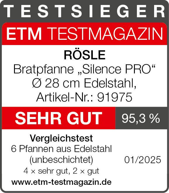 ETM_2025-01_ROeSLE_Bratpfanne_Silence_PRO_O_28_cm_Edelstahl_Artikel-Nr_91975_Testsieger_RGB_DE_mit-Link listing.imageAltPrefix