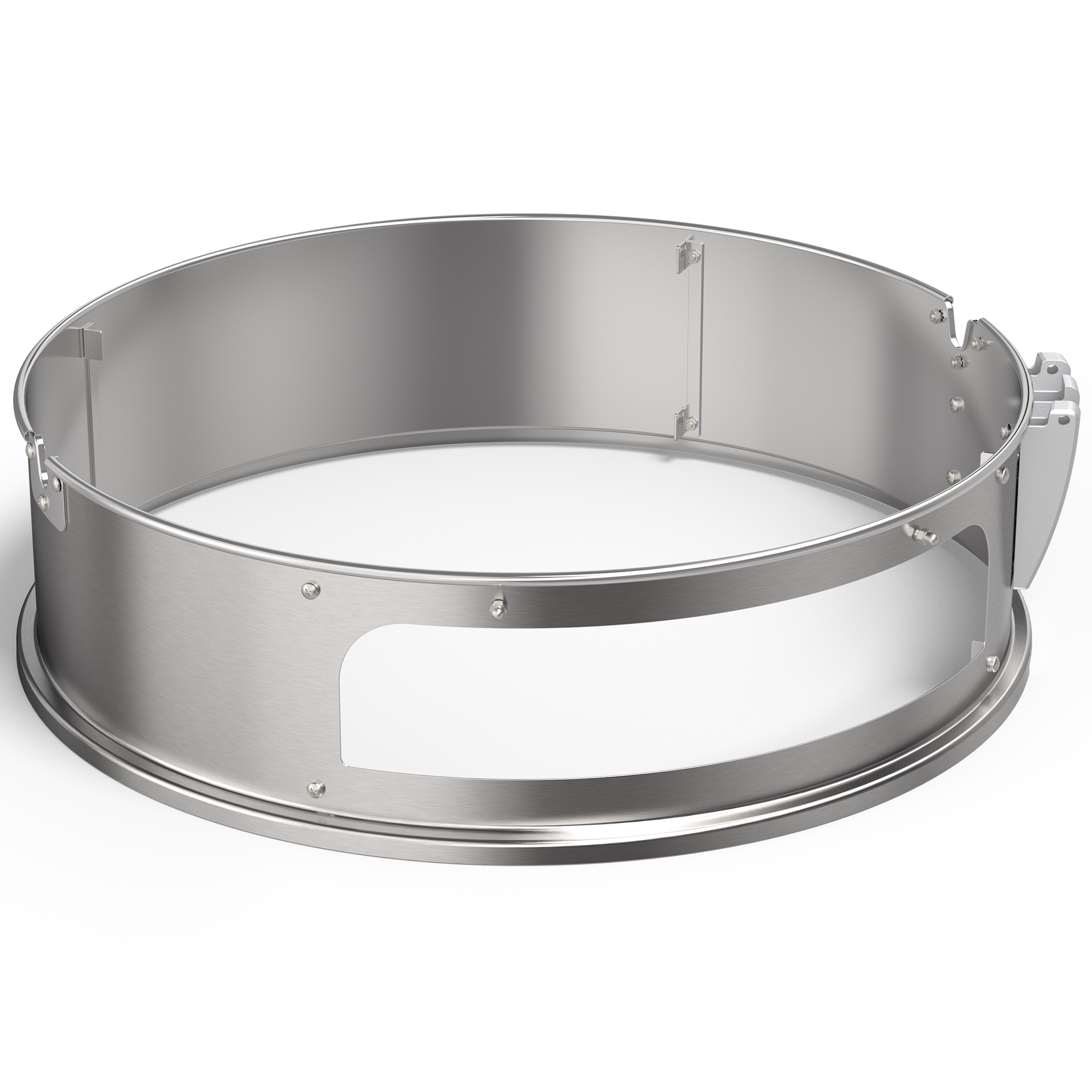 RÖSLE Gourmetring aus Edelstahl Gourmetring No. 1, runder Edelstahlring für Grill- und Kochanwendungen, mit Sichtfenster.