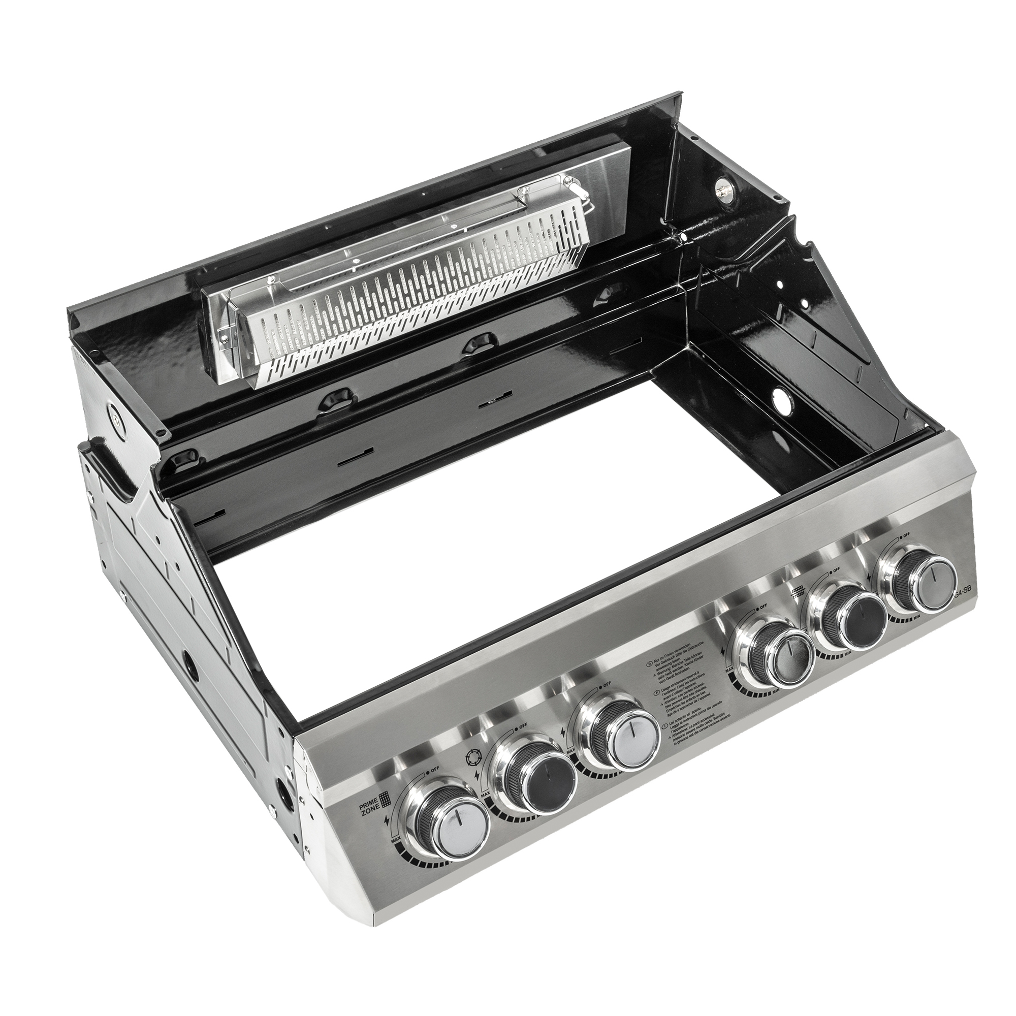 RÖSLE Brennkammer für Grill Brennkammer für Grill, aus Edelstahl, mit fünf Drehreglern und einem Grillrost.