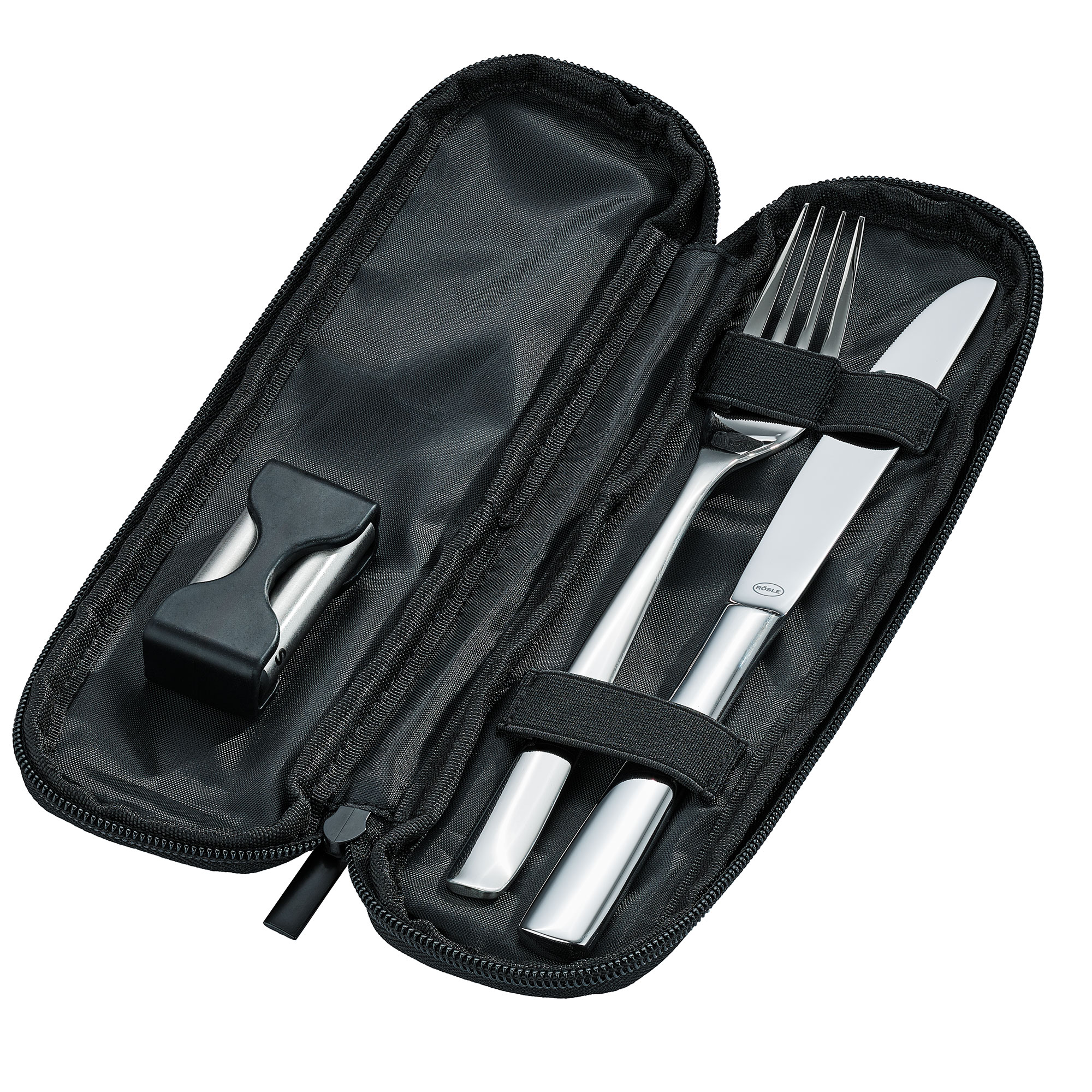 RÖSLE Flexx2Go Besteckset mit Salz- & Pfefferstreuer – kompakt & praktisch Das RÖSLE Flexx2Go Set vereint Messer, Gabel und Mini-Streuer im handlichen Etui. Perfekt...