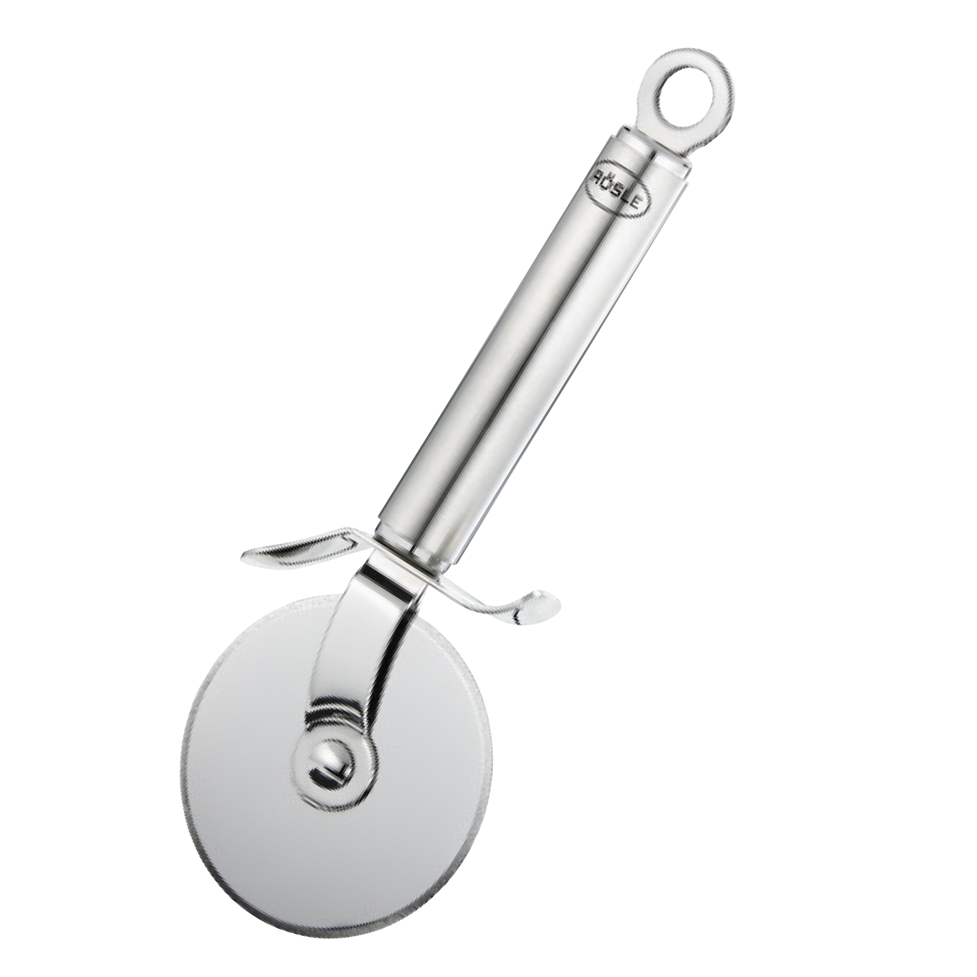 RÖSLE Pizzaschneider Pizzaschneider aus Edelstahl, runder Klingenaufsatz, silberner Griff, funktional.