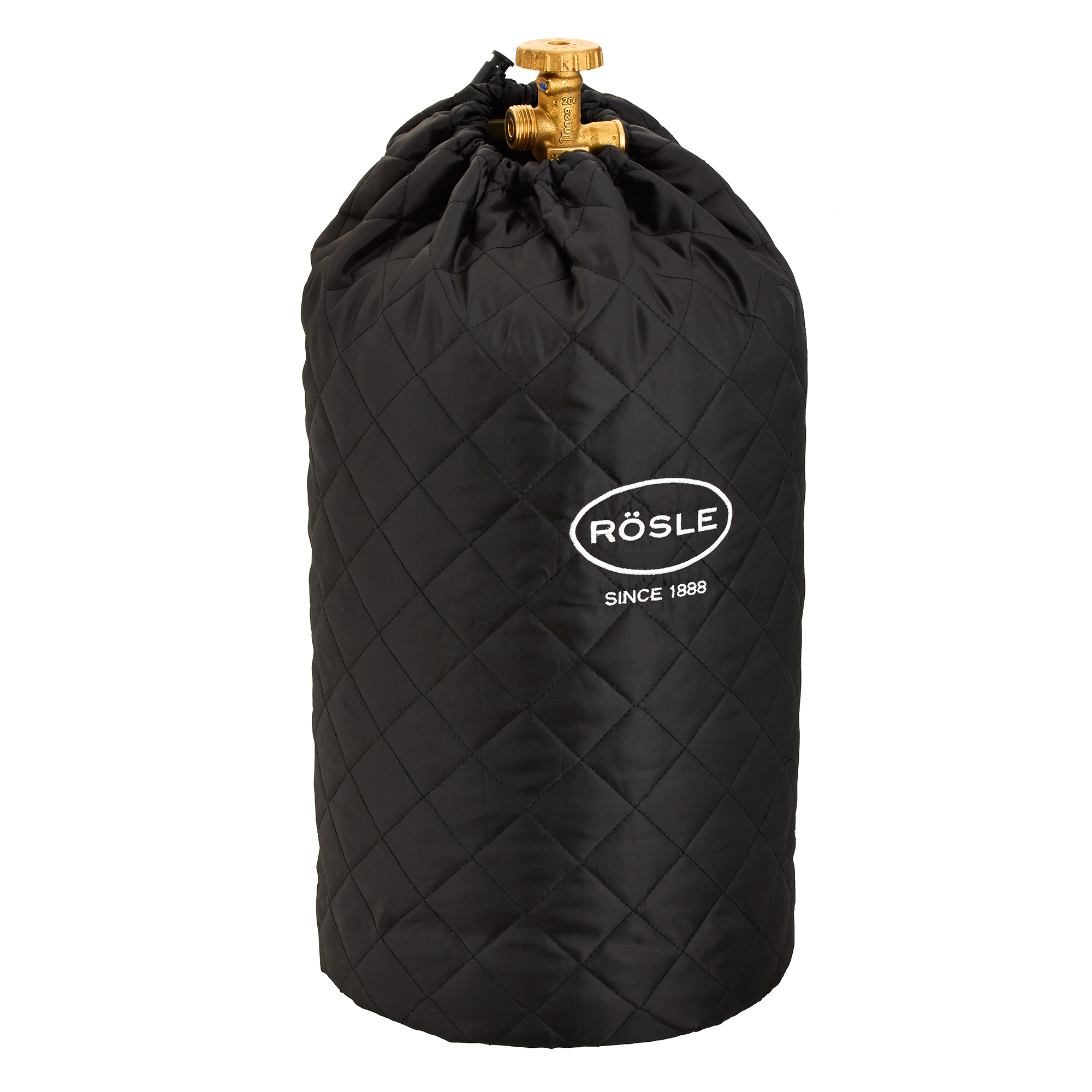 RÖSLE Abdeckhaube für Gasflasche Abdeckhaube für 11 kg Gasflasche, schwarz, gepolstert, schützt vor Witterungseinflüssen.