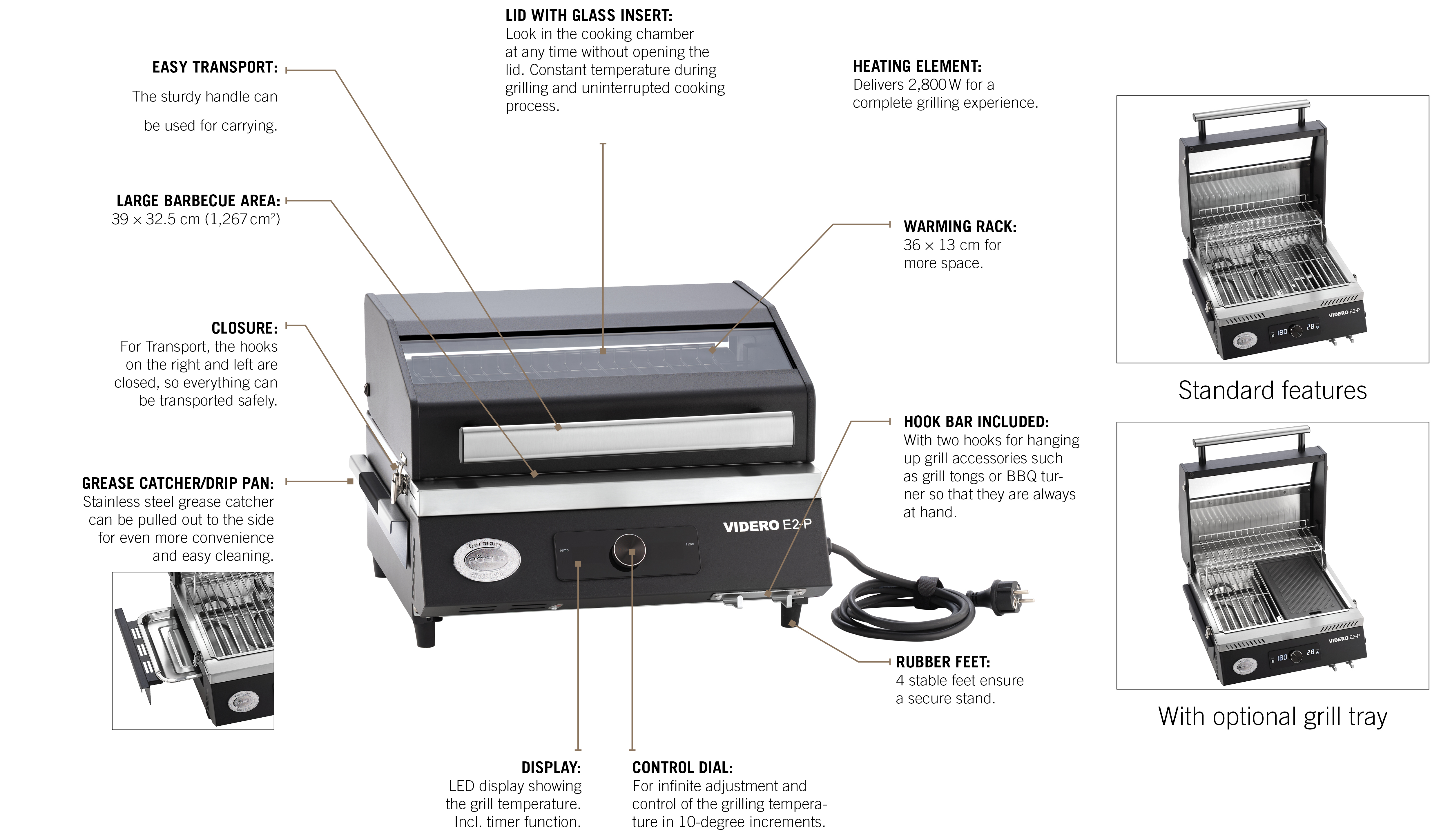 Hedgehog Electric Grill E2-P Hedgehog Electric Grill E2-P
