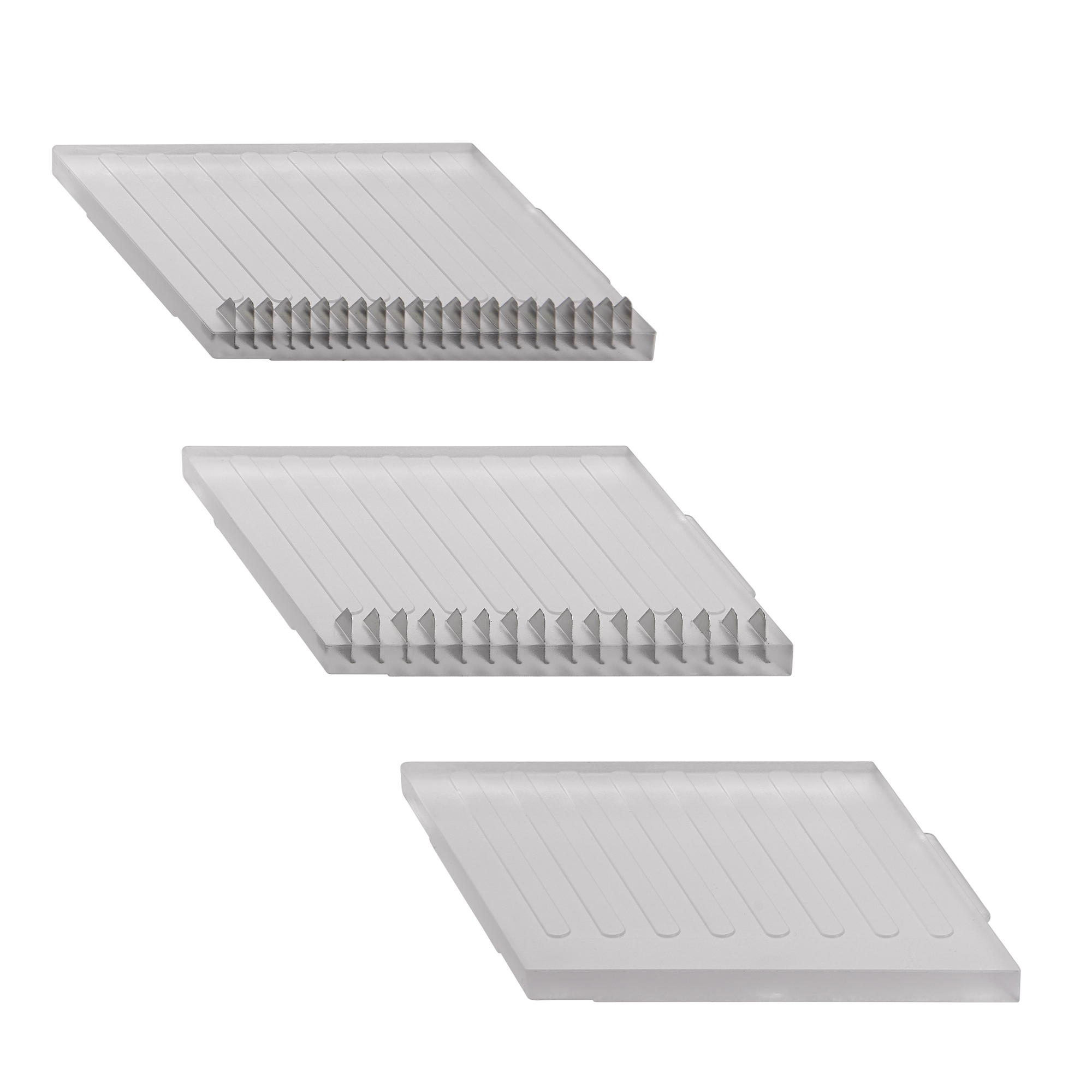 RÖSLE Juliennehobel Edelstahl mit Schneideeinsätzen Juliennehobel aus Edelstahl mit drei austauschbaren Schneideeinsätzen für verschiedene Schnittstärken.