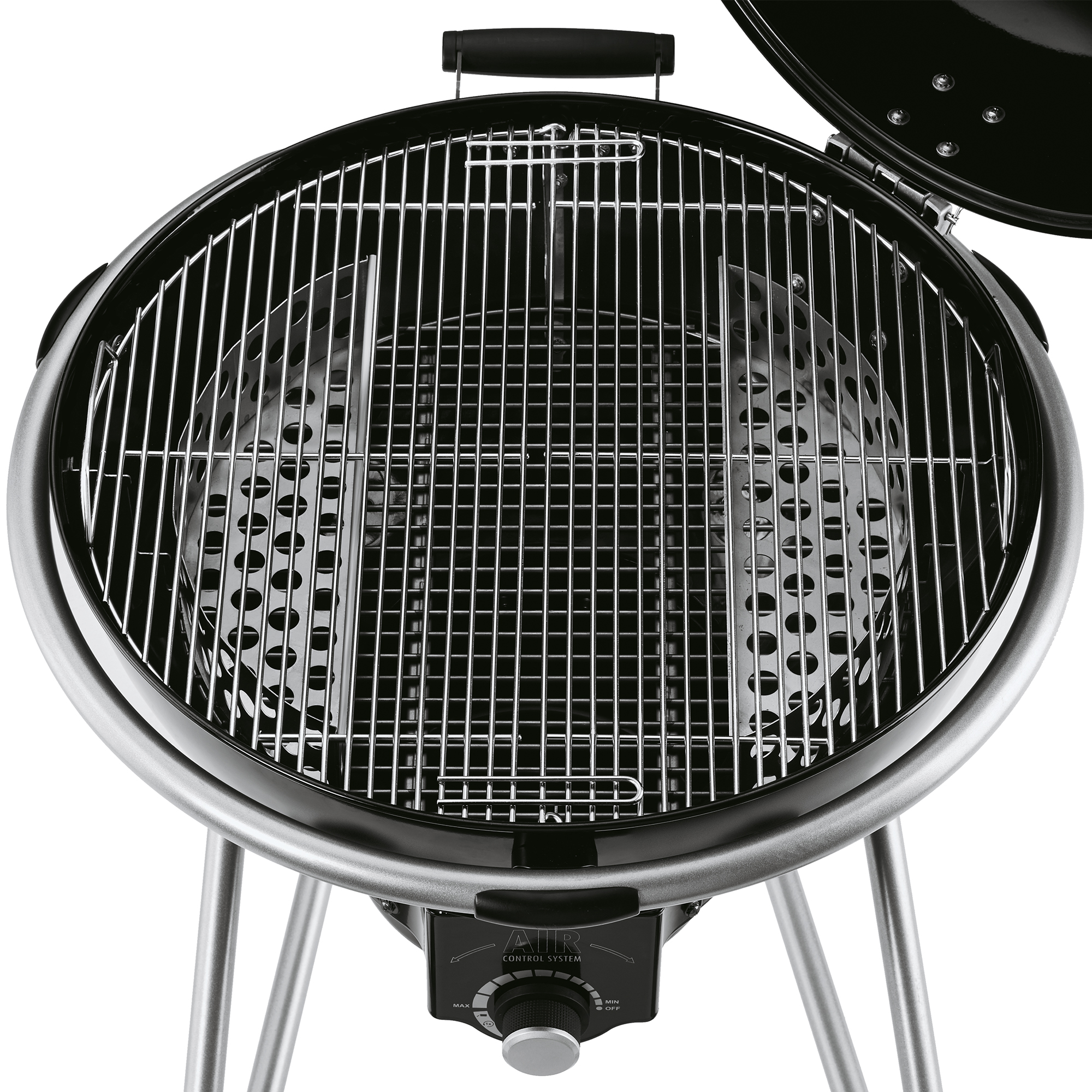 RÖSLE charcoal kettle barbecue No.1 AIR F60 Charcoal kettle grill No.1 AIR F60 with round grilling surface and chrome-plated grill grate.