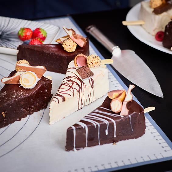 Cheesecake-Sticks Cheesecake-Sticks auf der Back- und Arbeitsmatte