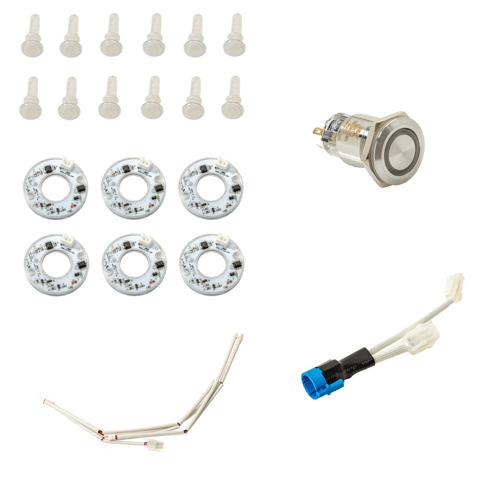 RÖSLE Beleuchtungssatz Beleuchtungssatz mit LED-Ringen, Kabeln und Steckverbindungen.