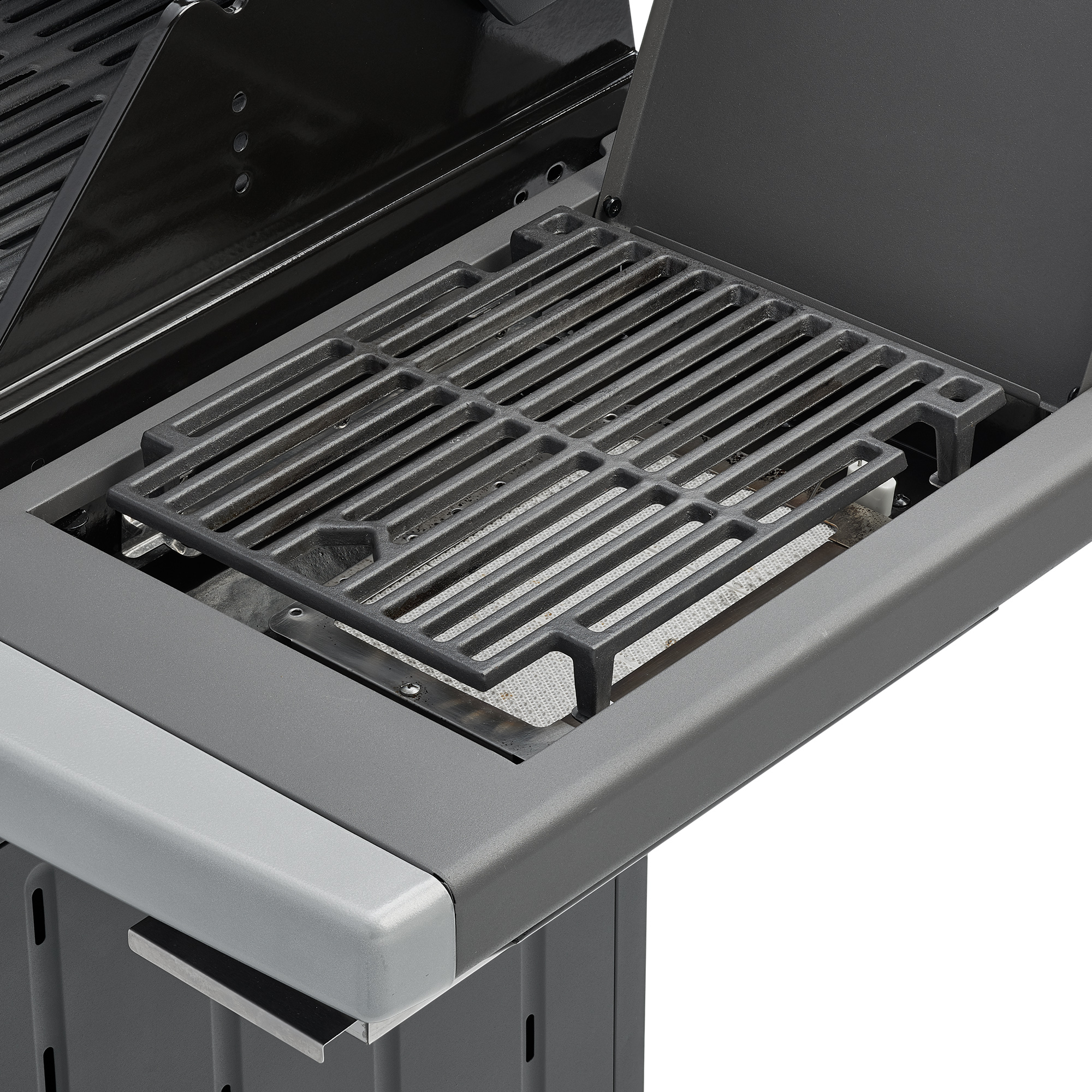 RÖSLE Gasgrill Magnum PRO G4 Gasgrill BBQ Station Magnum PRO G4 mit Gusseisenrost und seitlichem Ablagebereich.