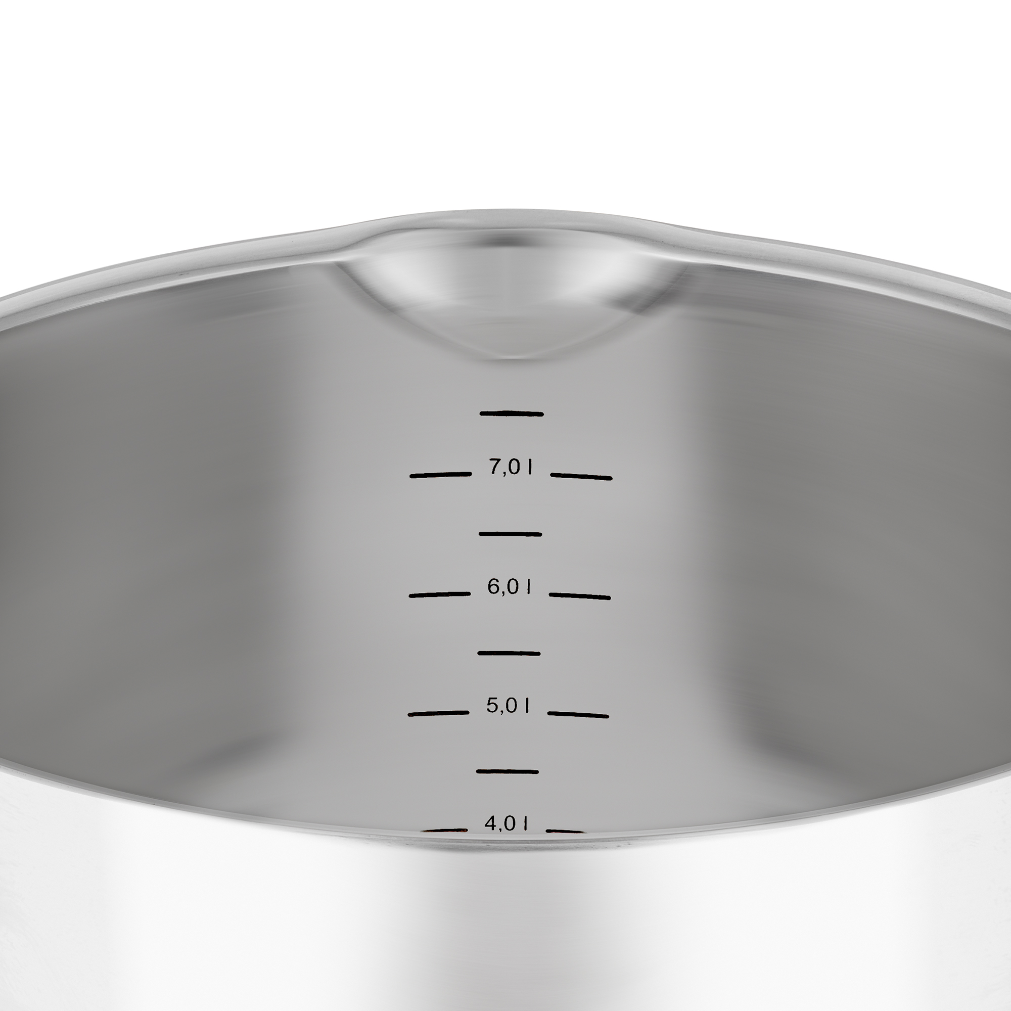 RÖSLE Gemüsetopf Innenansicht Gemüsetopf, 24 cm, Edelstahl, Innenansicht mit Maßskala für präzises Kochen.