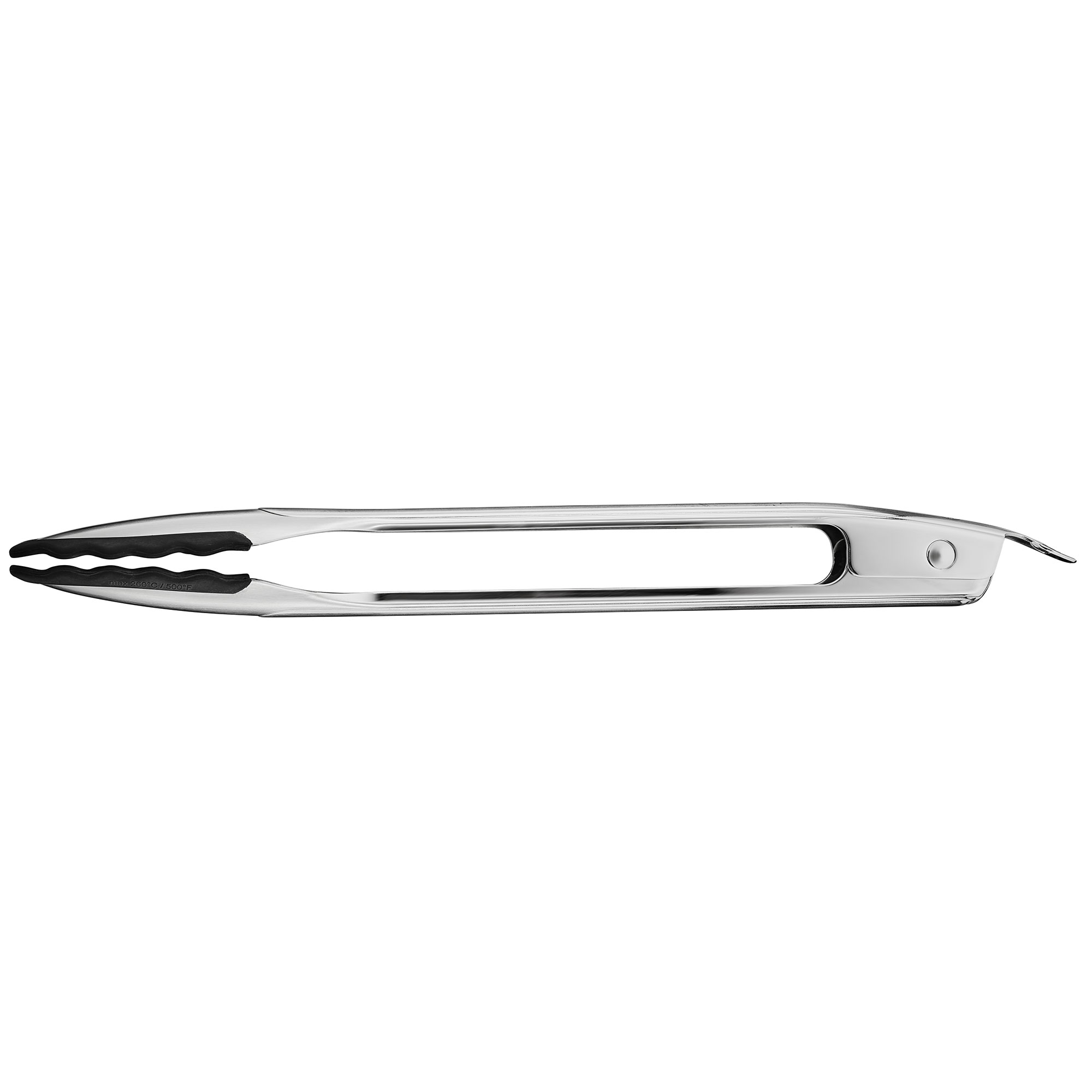 RÖSLE gourmet tongs made of stainless steel with silicone Gourmet tongs made of stainless steel with silicone coating, 30 cm long, for secure gripping...