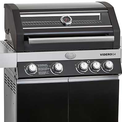 Glasdeckel Gasgrill BBQ-Station Videro G4 Glasdeckel