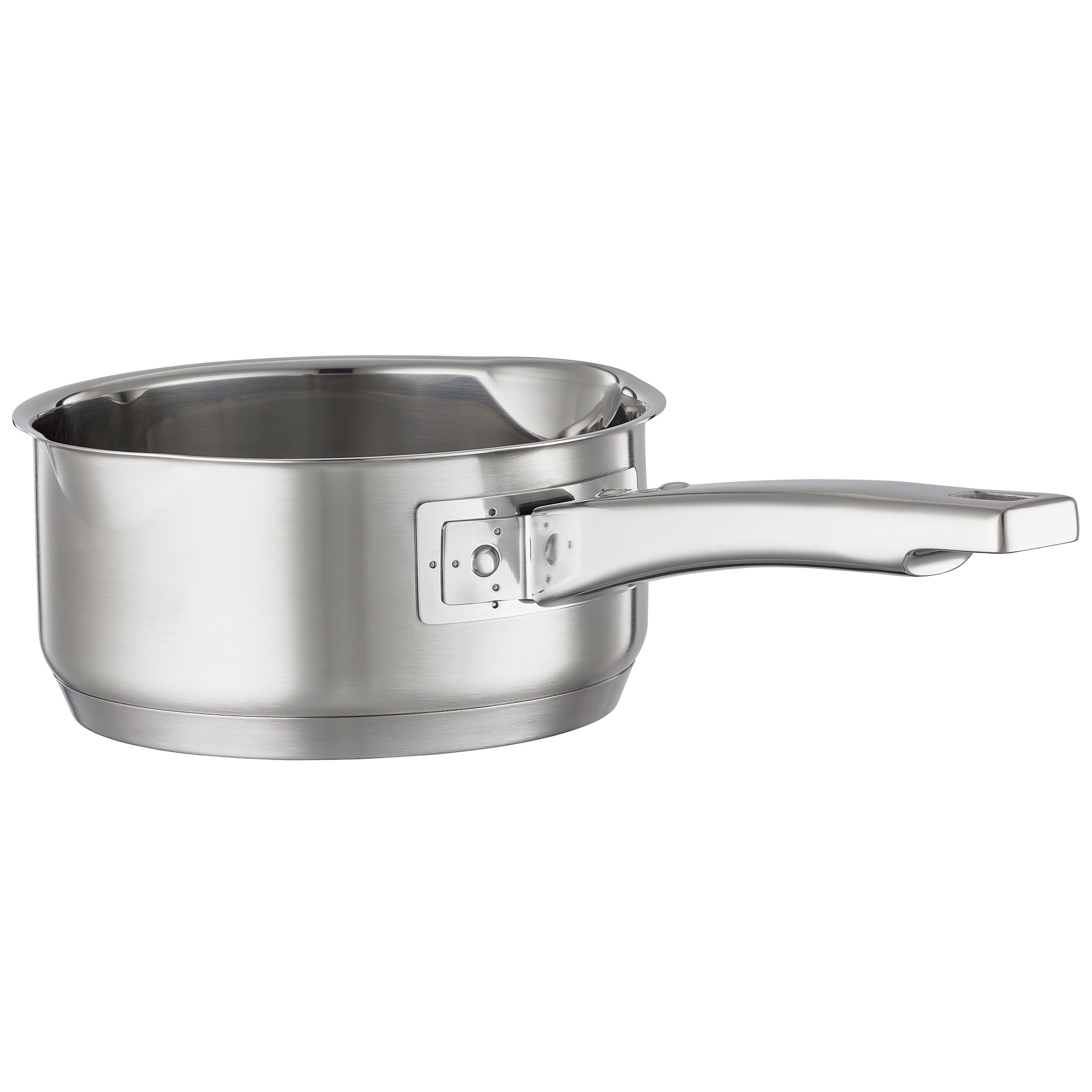 RÖSLE Stielkasserolle 16 cm Stielkasserolle, 16 cm, aus Edelstahl, mit ergonomischem Griff