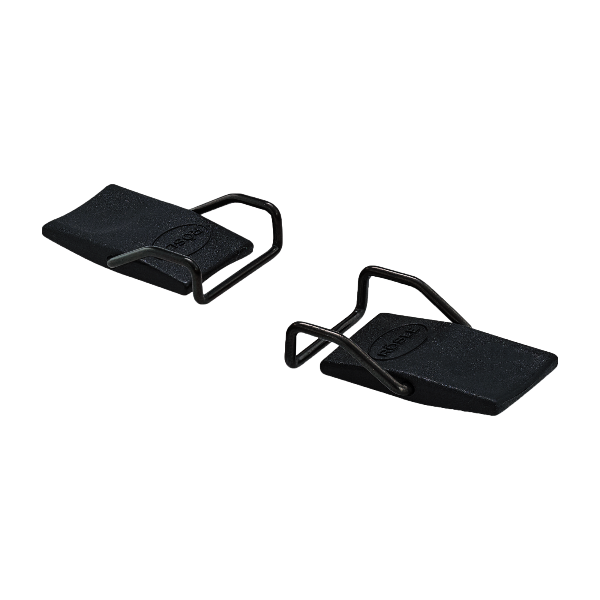 Ersatzclips für Flexx2go, schwarz, aus Metall und Kunststoff, funktionale Clips für Grillzubehör.