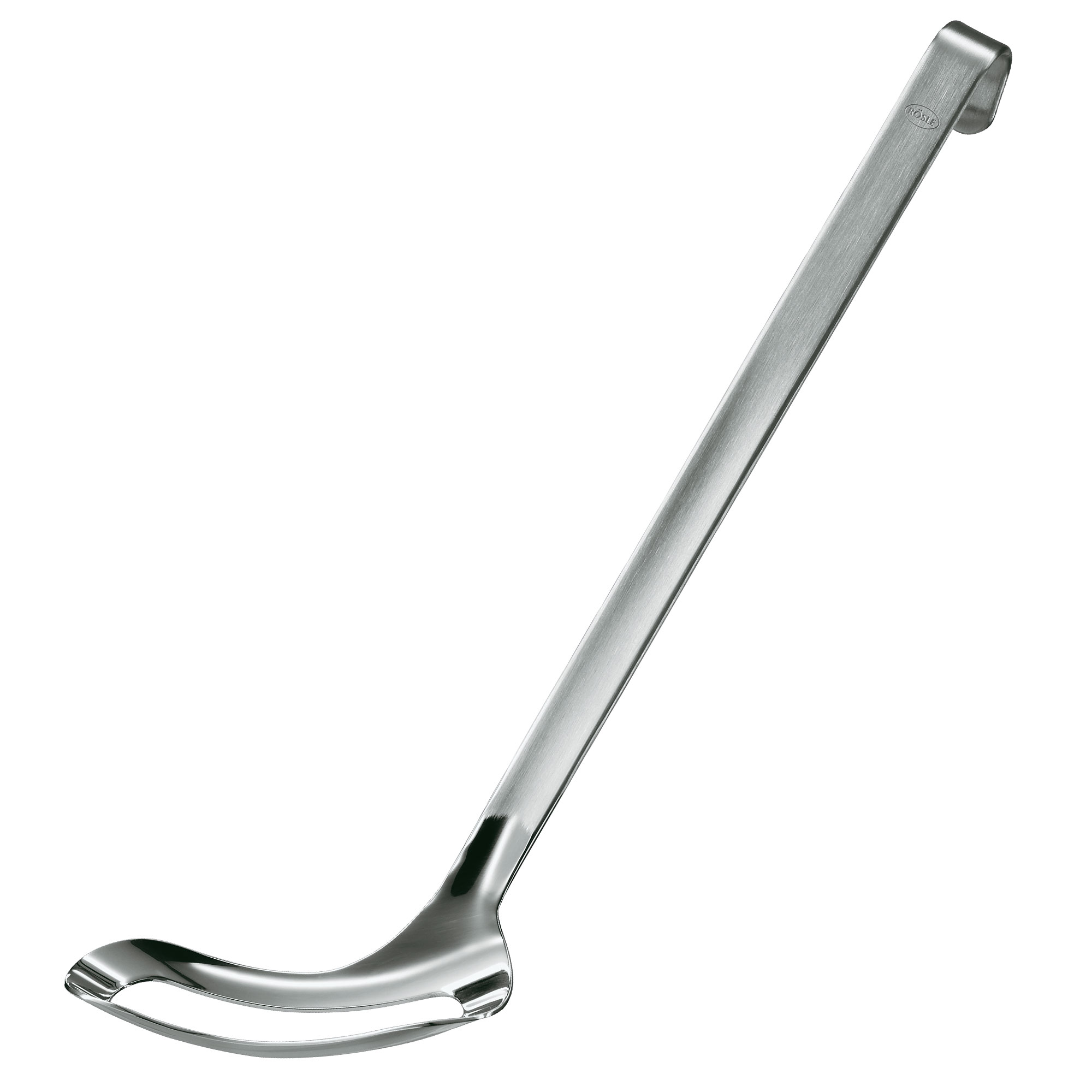 RÖSLE Weißwurstheber aus Edelstahl Weißwurstheber aus Edelstahl, langer Griff, gebogene Kelle zum Servieren von Weißwürsten