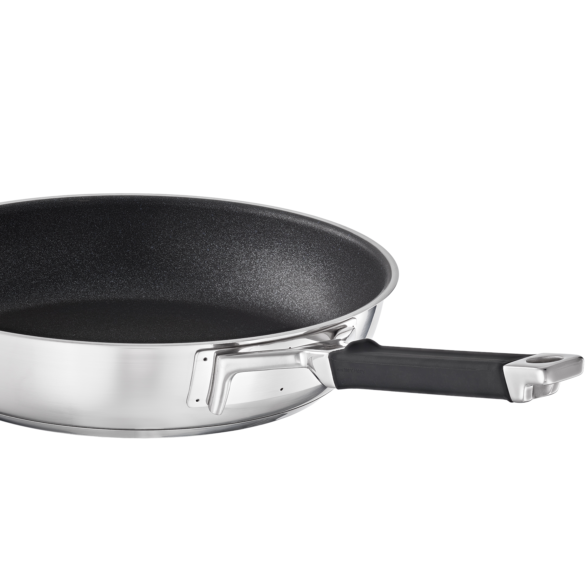 RÖSLE frying pan 32 cm ProResist Silence Pro Frying pan, 32 cm, made of stainless steel with non-stick surface and ergonomic handle.