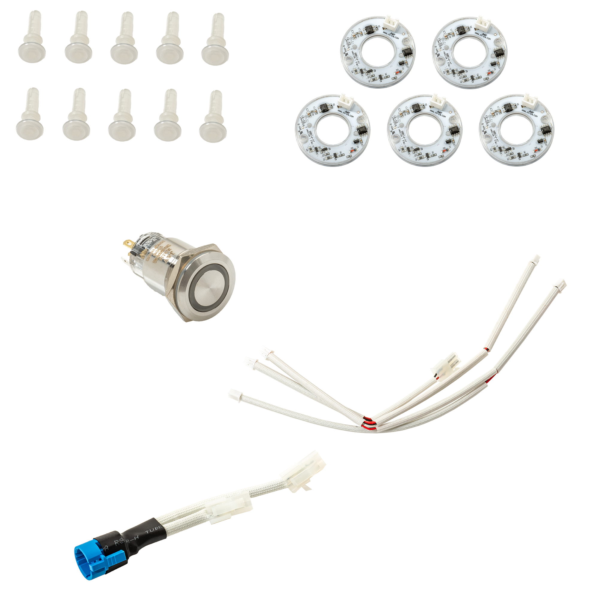 RÖSLE Beleuchtungssatz Beleuchtungssatz mit LED-Ringen, Steckverbindern und Kabeln