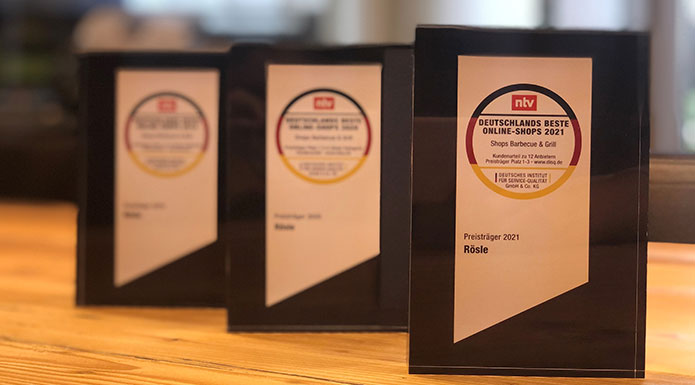 Germany's best online shops prizes three of Germany's best online shops prizes