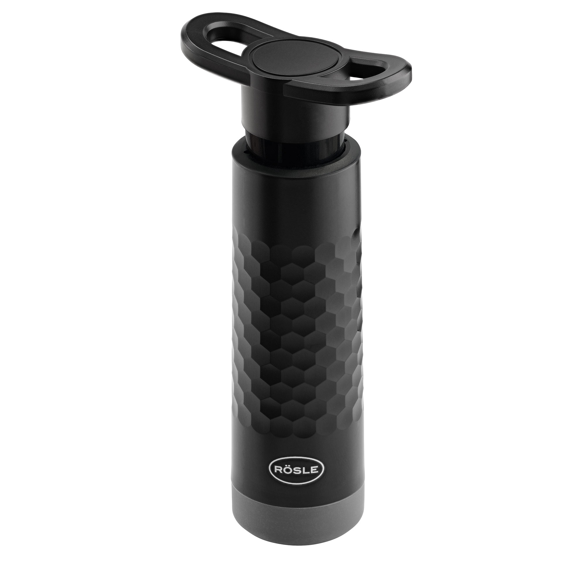 RÖSLE Hand-Vakuumpumpe Flexx2go Hand-Vakuumpumpe Flexx2go, schwarze Farbe, zylindrische Form mit rutschfester Oberfläche und...