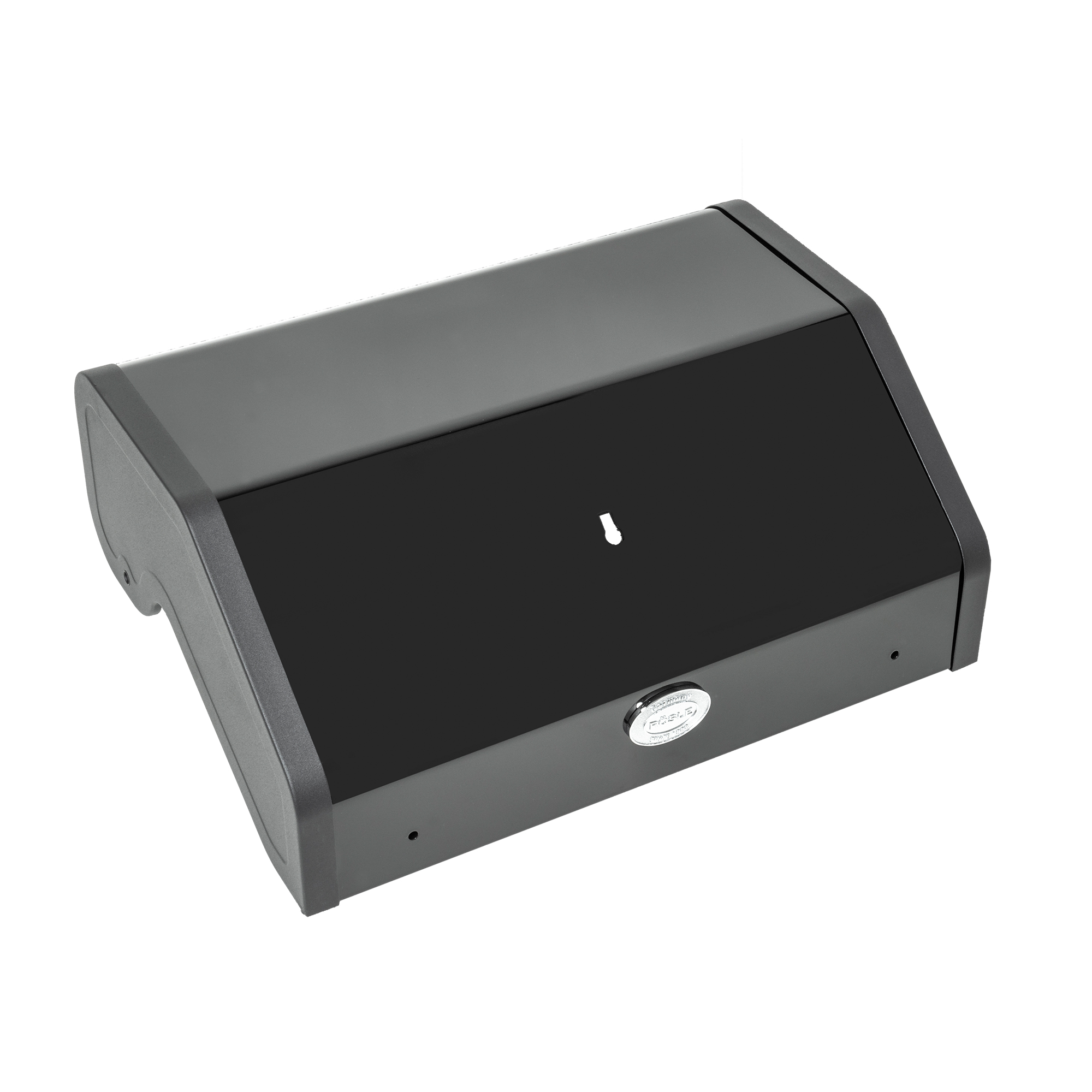 RÖSLE grill lid Lid for barbecue, black, rectangular, made of metal, without handles.