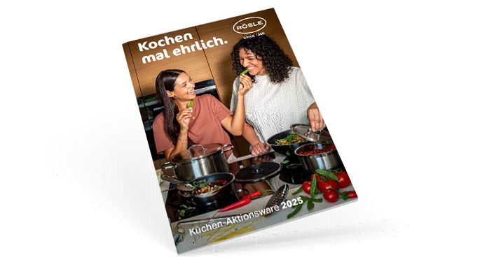 Promotional kitchen DE Cover page of the Kitchen 2025 catalogue