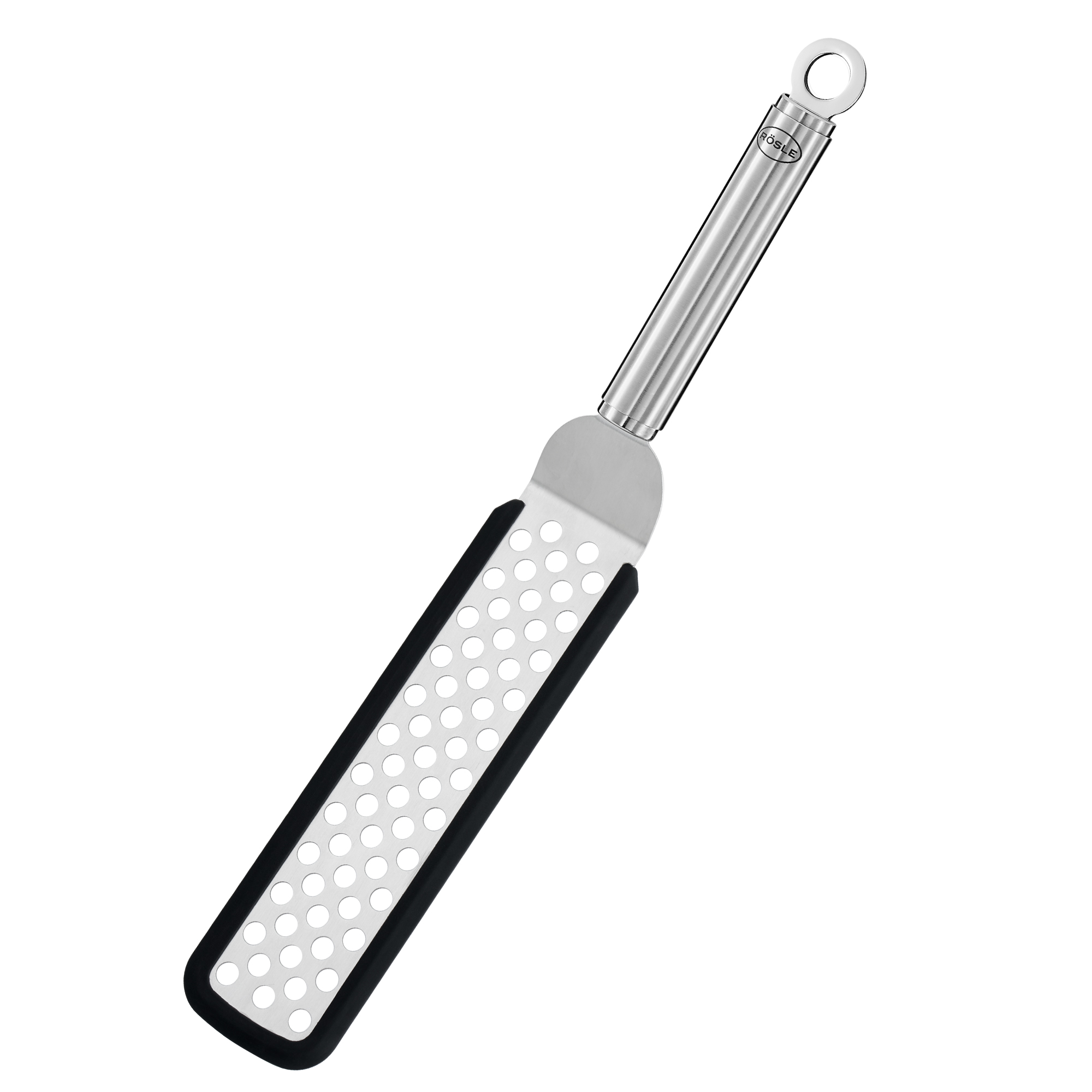 Flexibler Wender von RÖSLE flexibler Wender aus Silikon, 32 cm, mit runder Griff und Lochmuster.