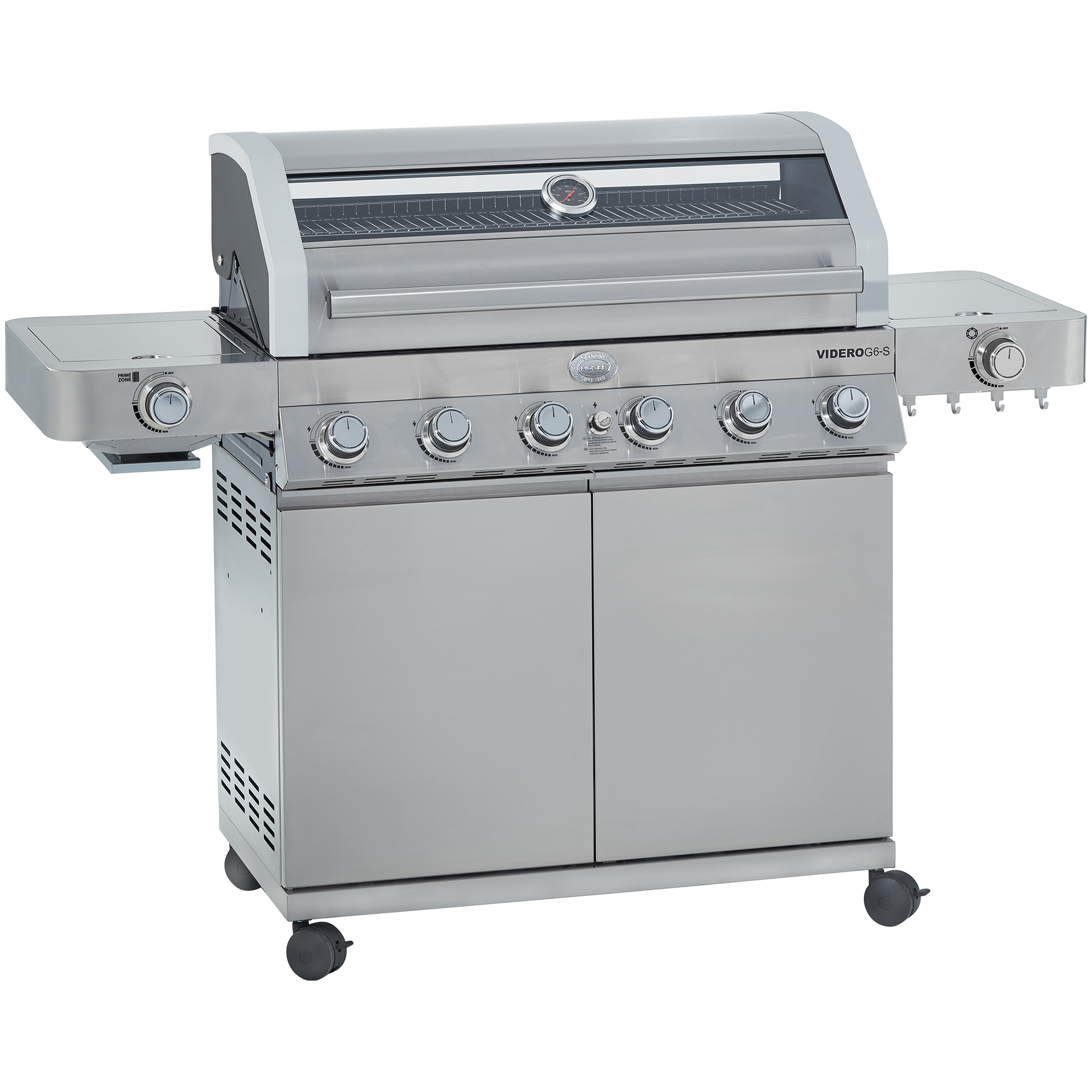 Gas Grill BBQ-Station Videro G6-S Stainless Steel 50 mbar (Model year until 2020)