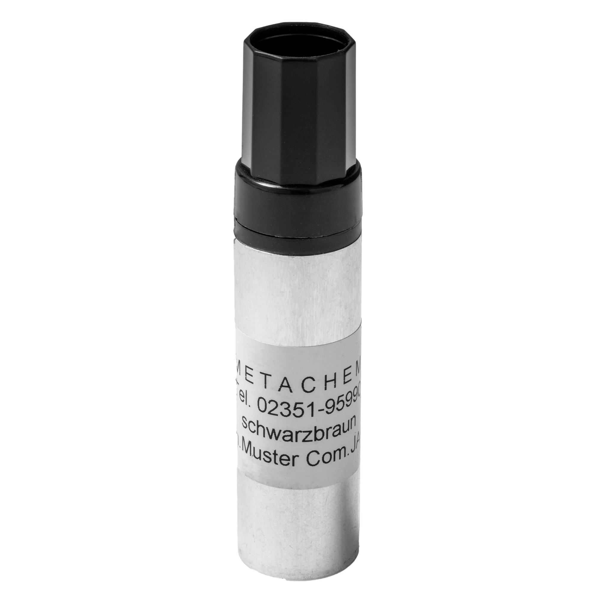 RÖSLE Lackstift Schwarz-Braun Lackstift in Schwarz-Braun, zylindrische Form mit schwarzem Deckel und Etikett.