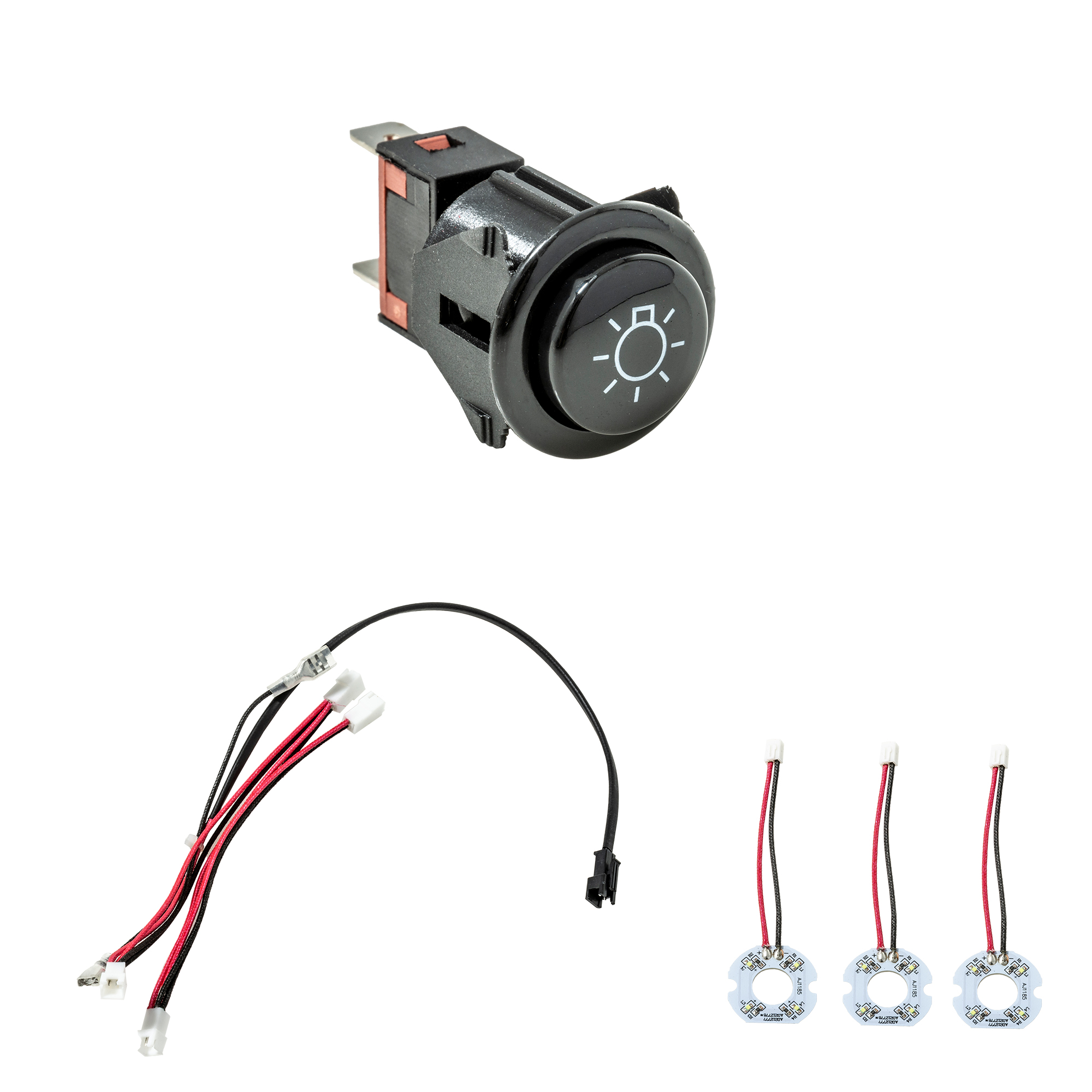 RÖSLE Beleuchtungssatz Beleuchtungssatz komplett, bestehend aus einem Schalter und drei LED-Ringen.