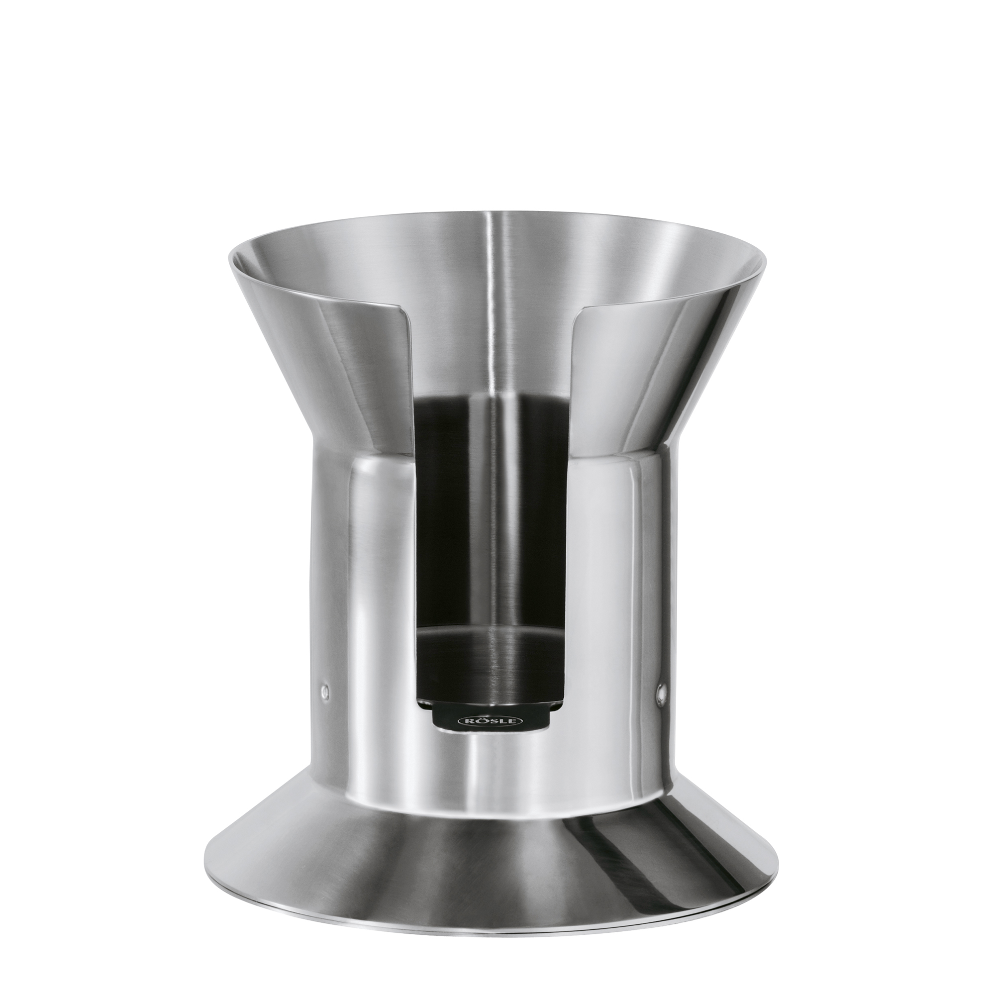 RÖSLE stainless steel fondant funnel Stainless steel fondant funnel, funnel-shaped with side outlet for precise pouring.