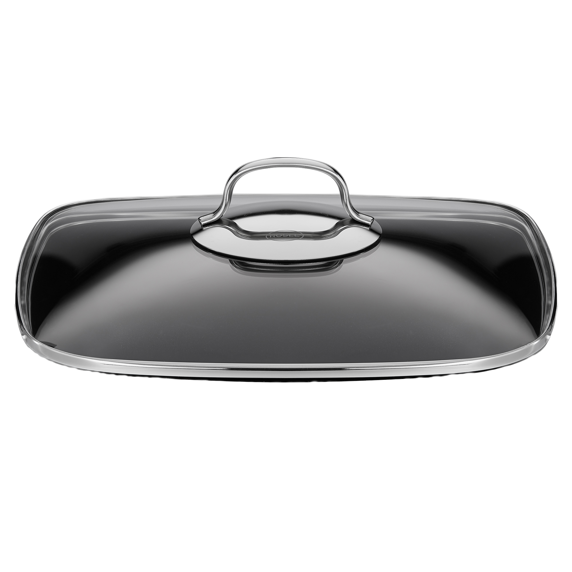 RÖSLE glass lid for casserole dish Glass lid for casserole, rectangular, transparent with stainless steel rim