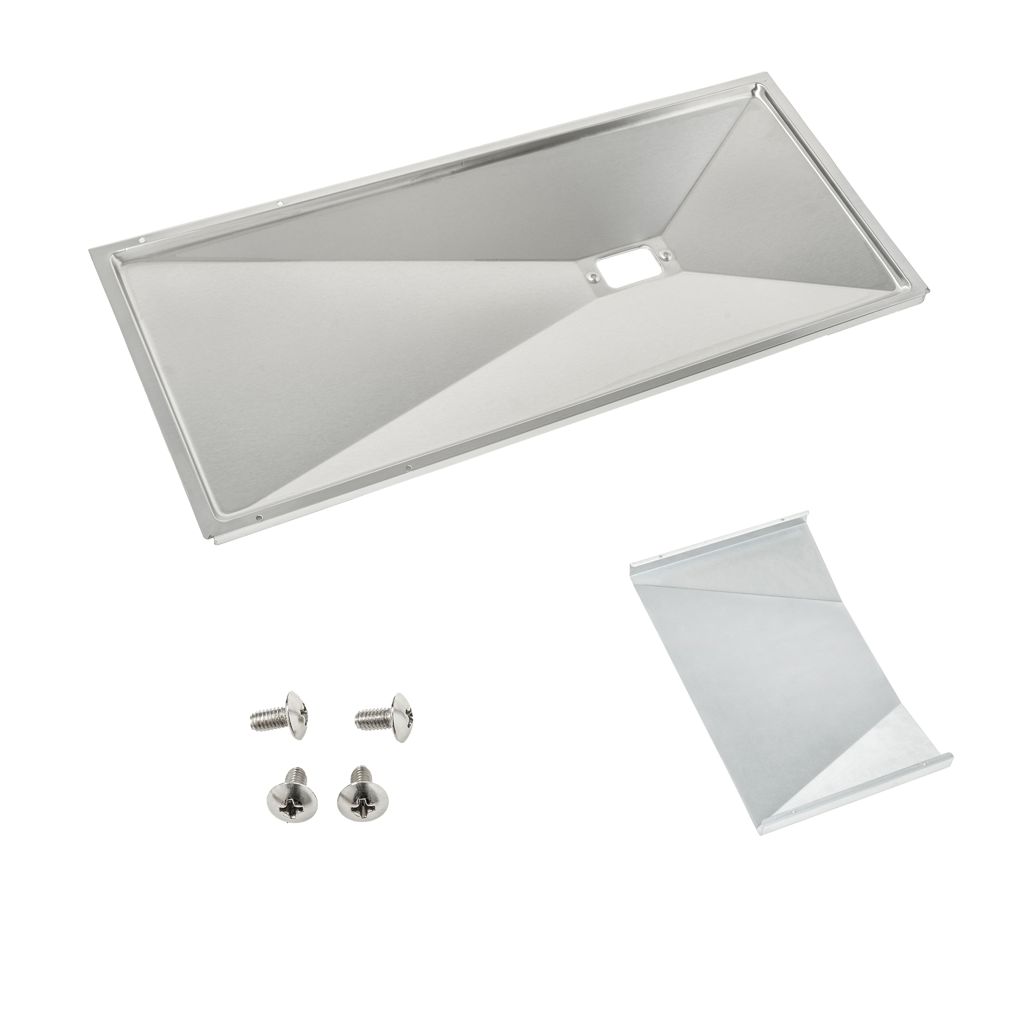 Grease tray Videro G6/G6-S stainless steel - w. heat insulation board