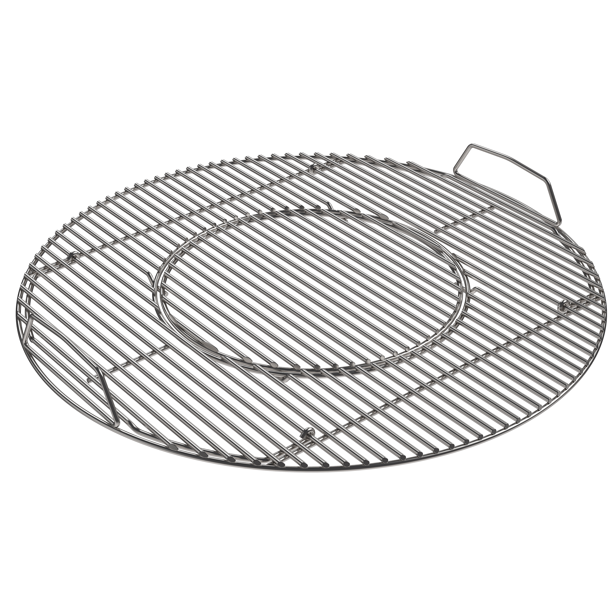 RÖSLE Edelstahl Grillrost Vario für Grill No1 F60 Edelstahl Grillrost Vario, rund, mit Griff, für Grill No1 F60, aus hochwertigem Material