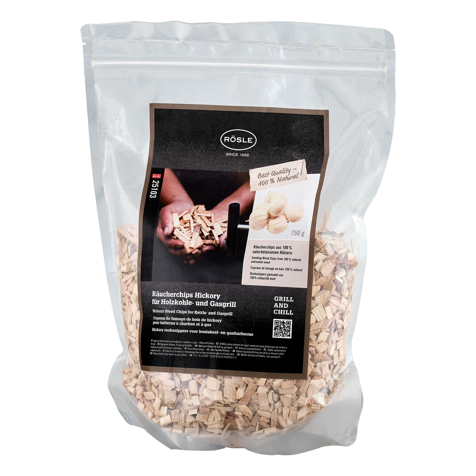 Hickory Wood Chips 750 g|1.65 lbs