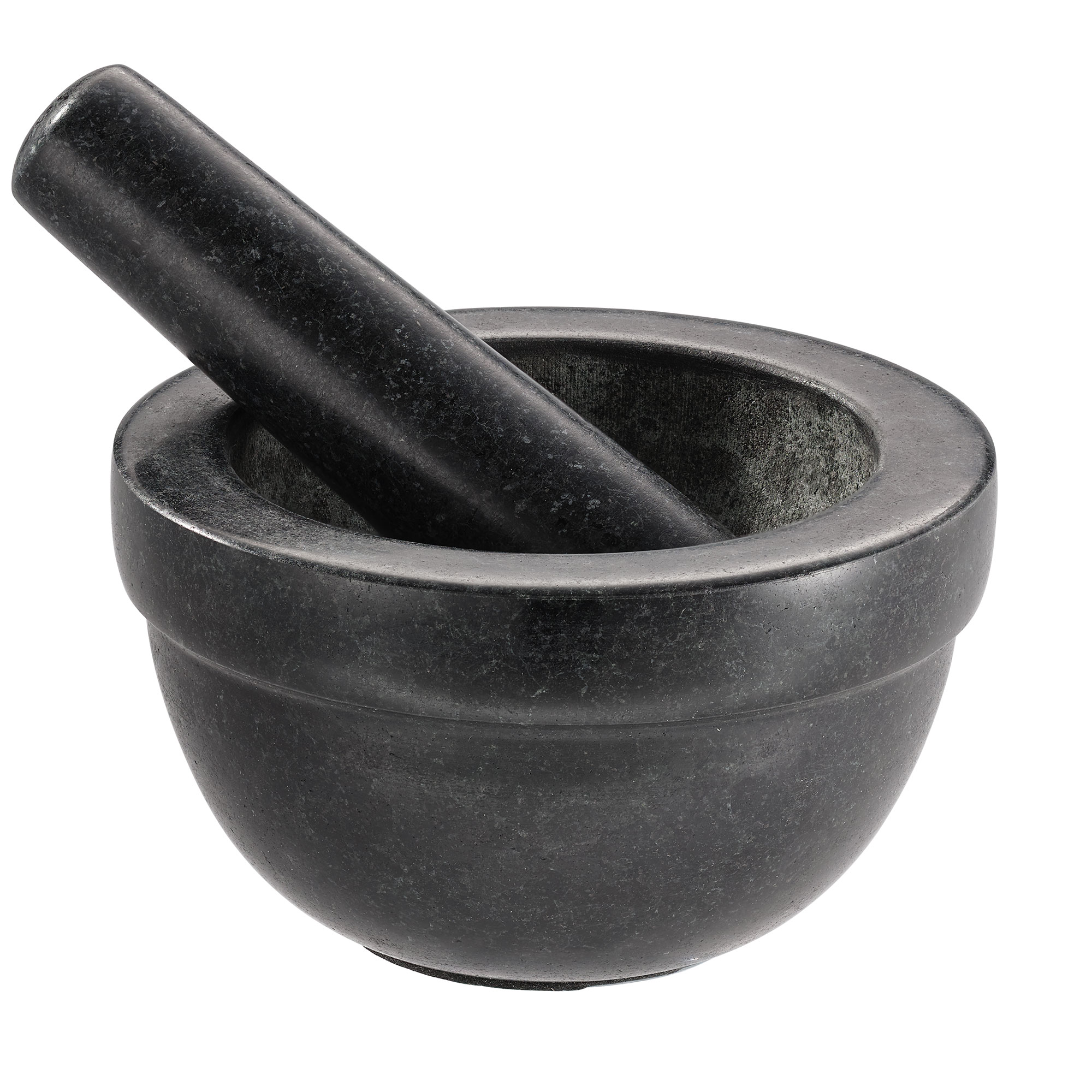 RÖSLE Granit-Mörser Granit-Mörser, 14 cm, schwarz, rund, mit Stößel