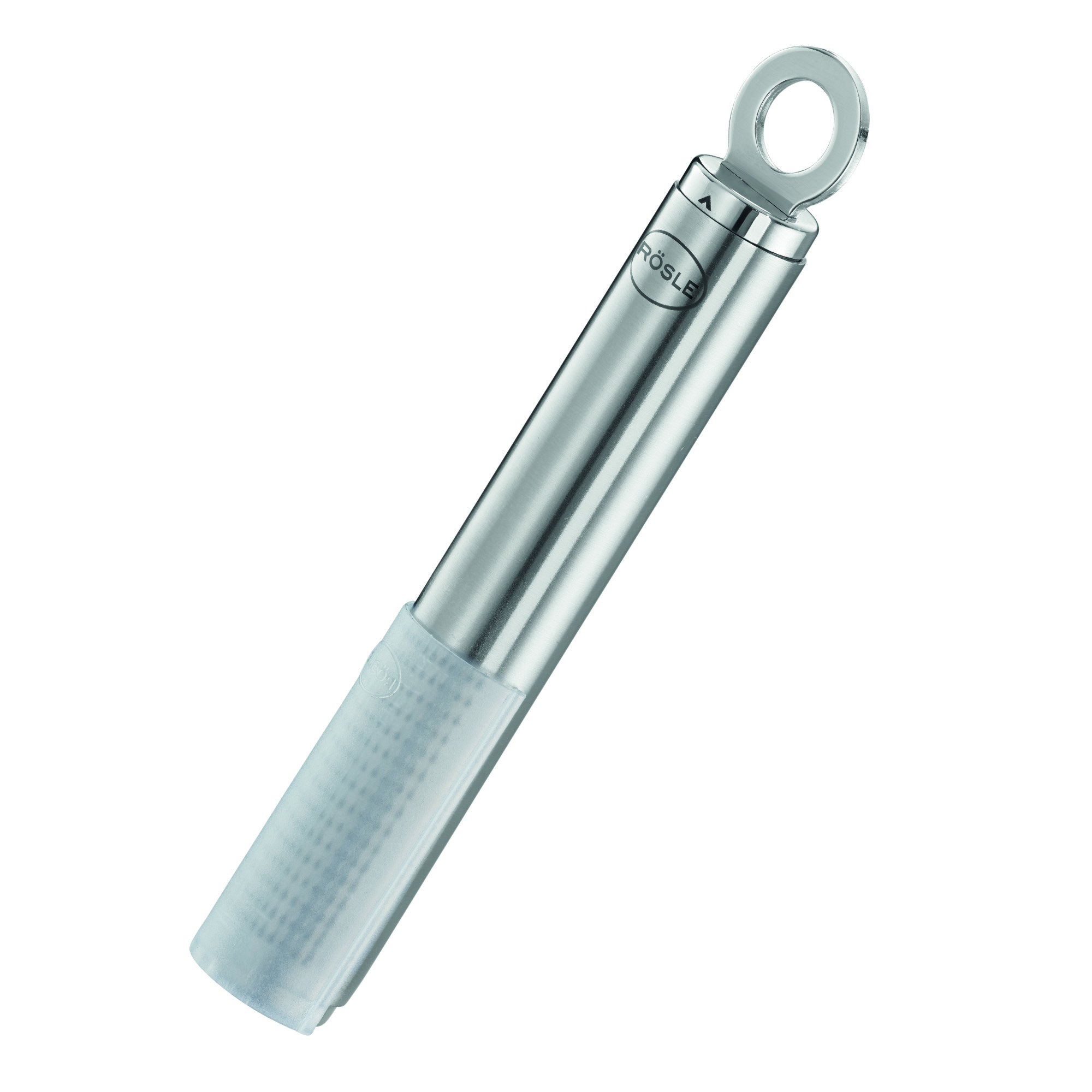 RÖSLE Muskatreibe, Edelstahl, 18 cm Muskatreibe mit Rundgriff, 18 cm, aus Edelstahl, mit rutschfester Griffoberfläche.