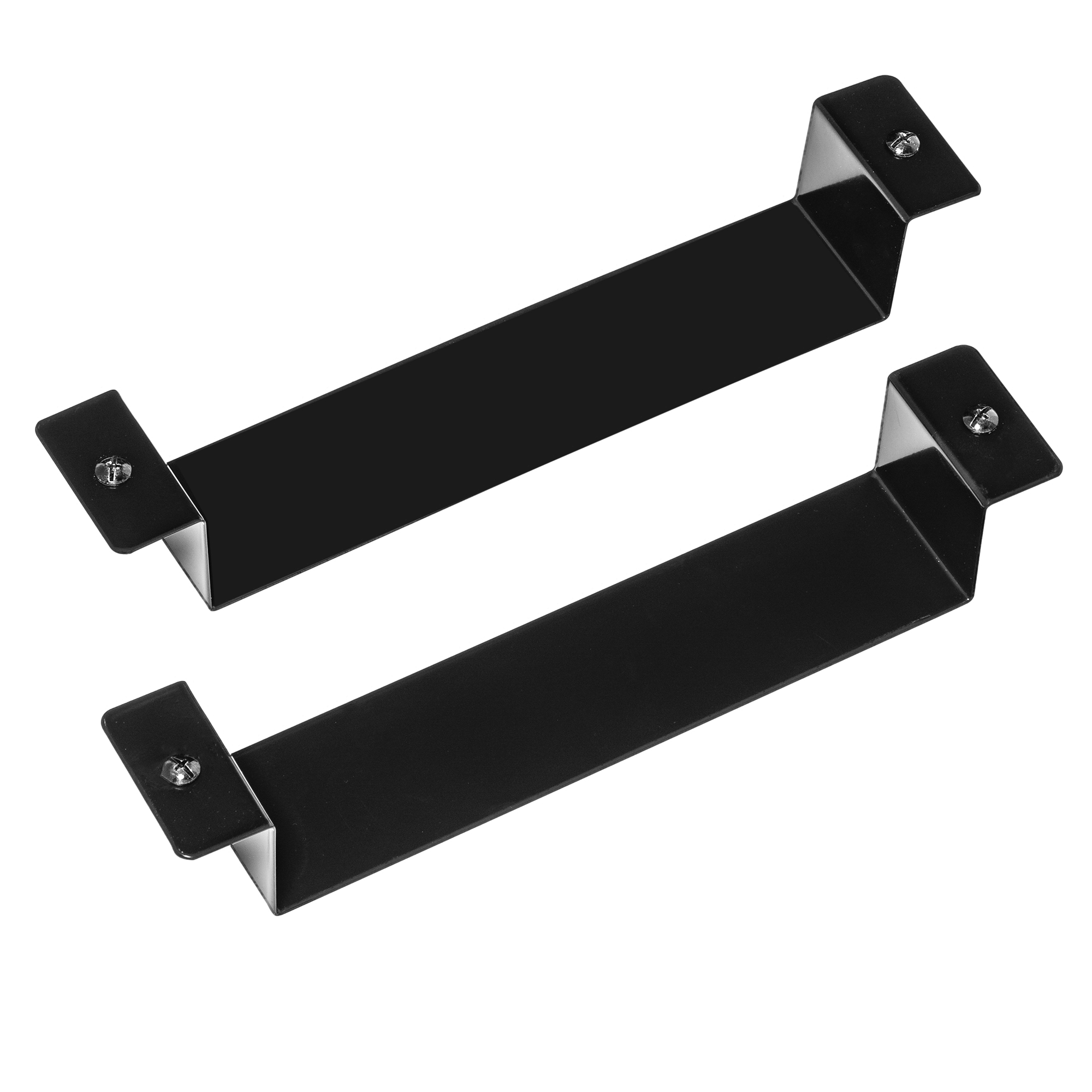 RÖSLE Halterungen für Gasflasche Halterungen für Gasflasche, schwarz, aus Metall, rechteckige Form, zwei Stück.