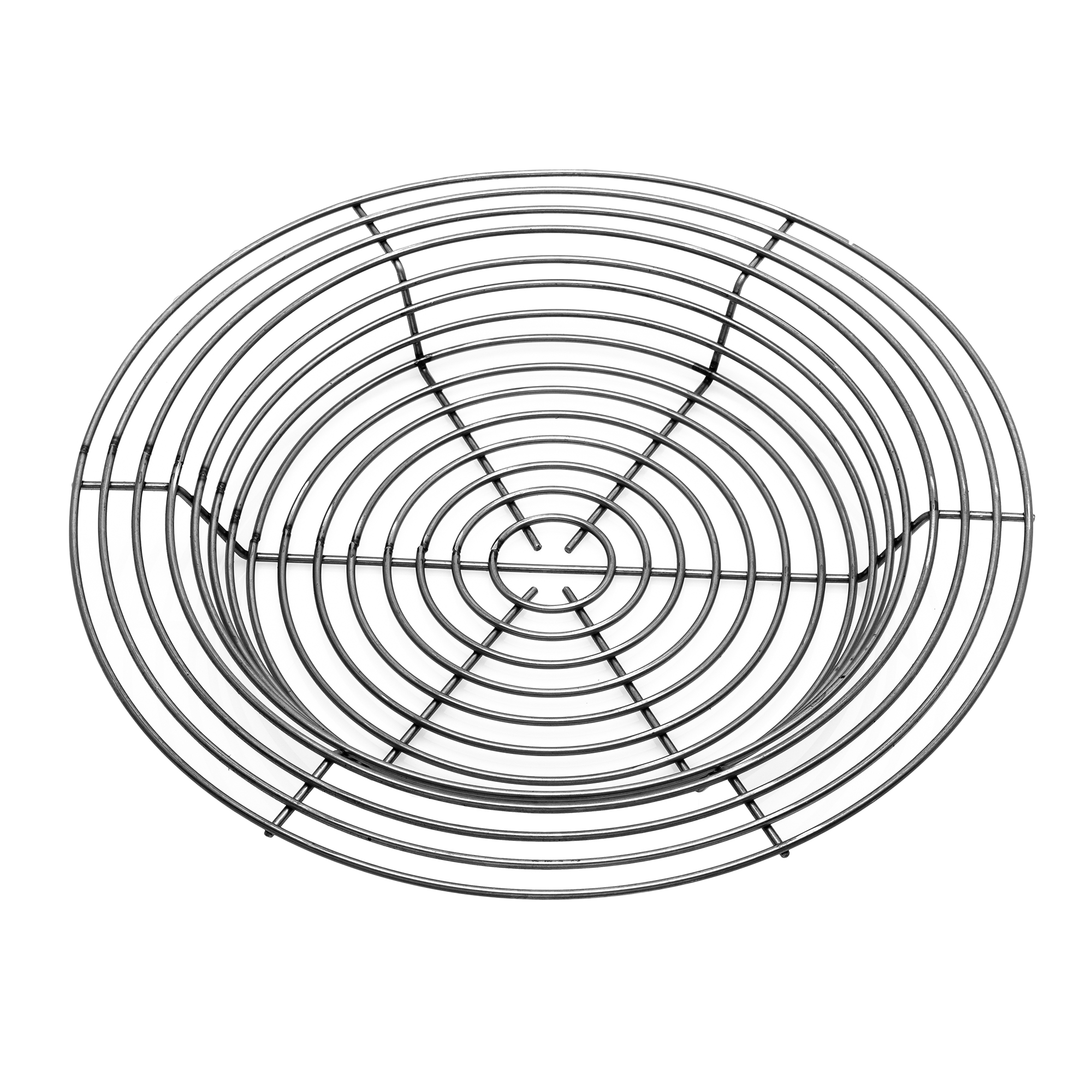 RÖSLE Wende-Kohlerost aus Edelstahl Wende-Kohlerost, runder Grillrost aus Edelstahl mit spiralförmigem Design