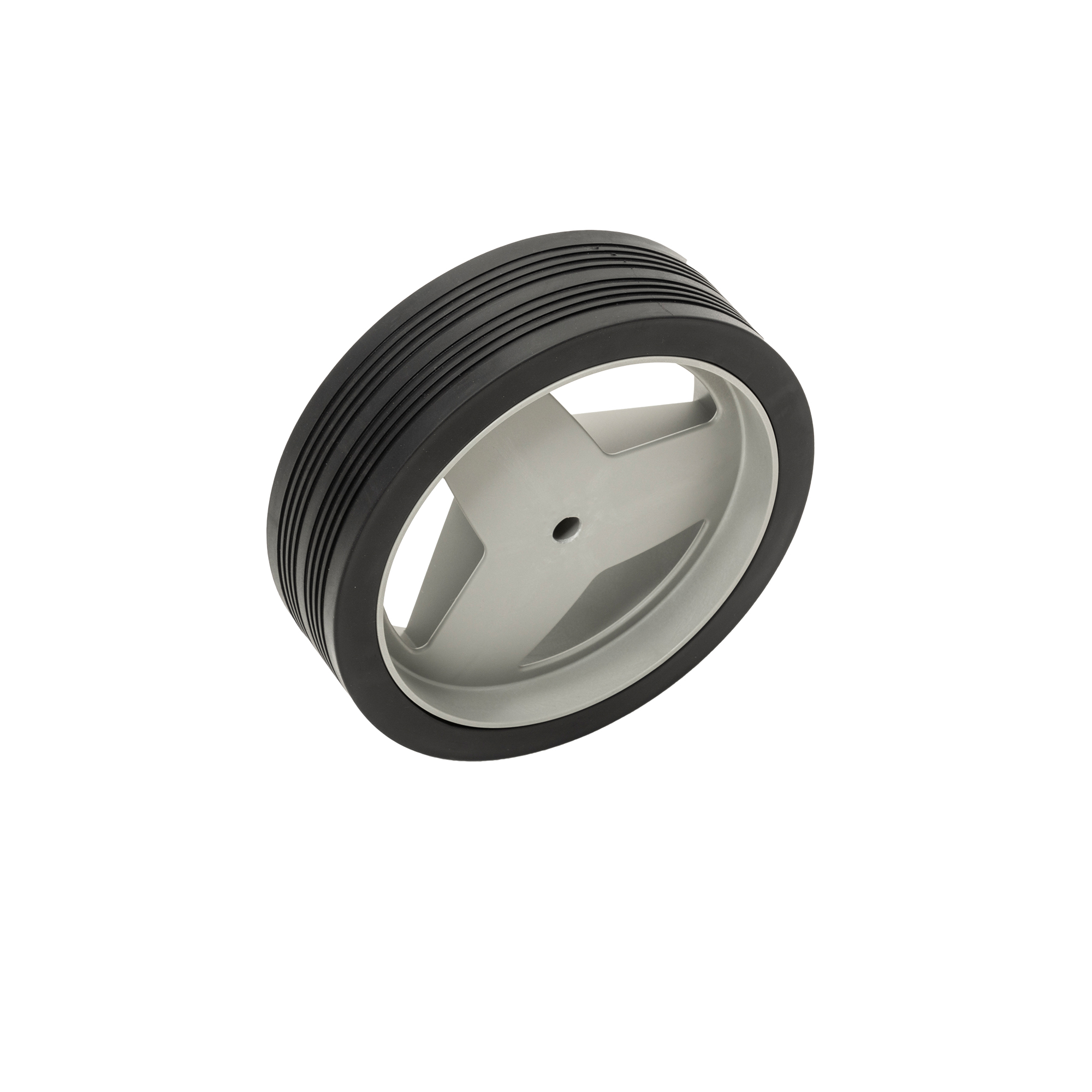 RÖSLE Leichtlaufrad Leichtlaufrad, rund, grau mit schwarzem Gummi, für einfache Bewegung.