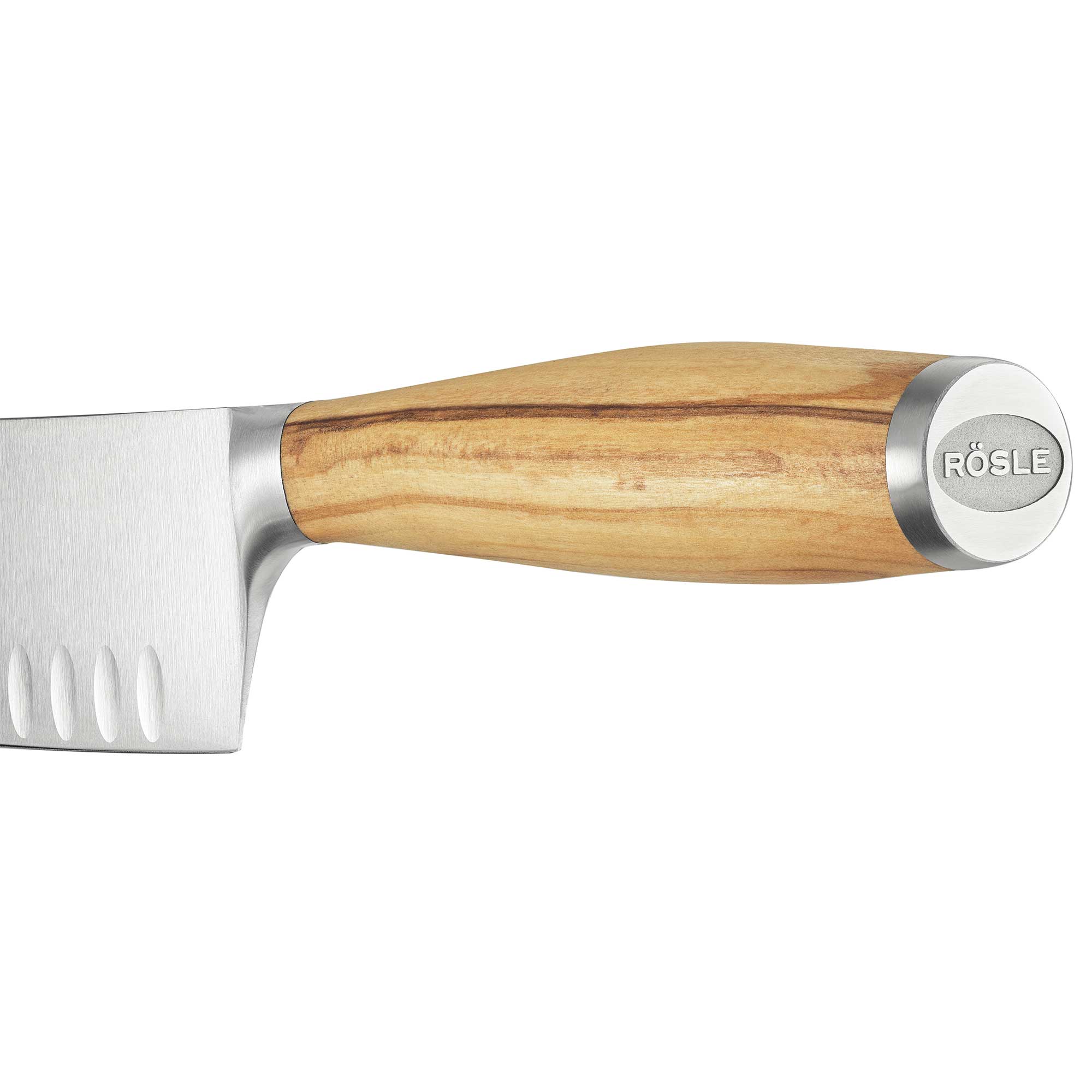 RÖSLE Santokumesser 16 cm Santokumesser mit 16 cm Klinge, Holzgriff, Edelstahl, ergonomisches Design