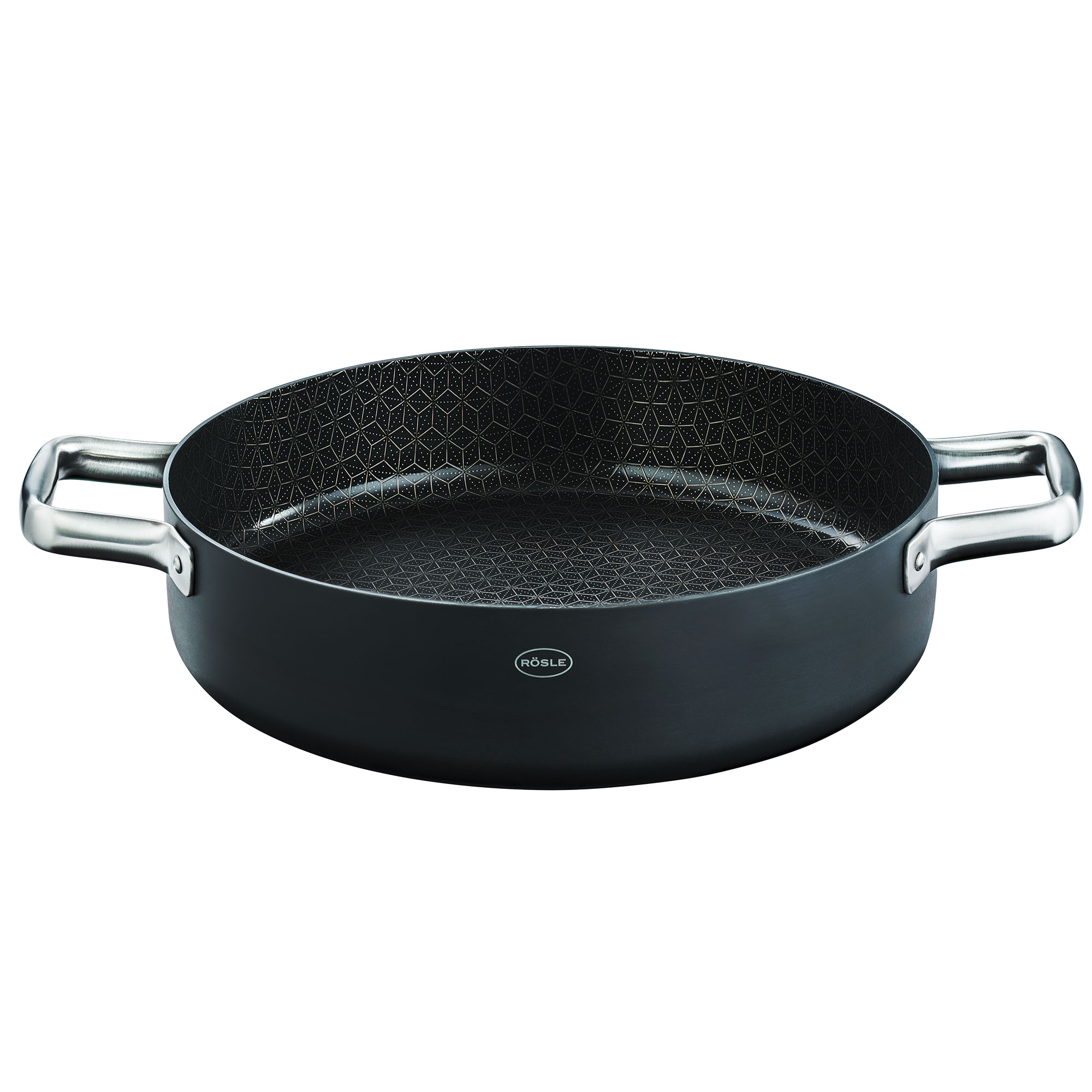 Servierpfanne EBONIC Ø 28 cm, ohne Deckel Servierpfanne aus Mehrschichtmaterial mit Keramikversiegelung ProNero, Ø 28 cm, Wabenstruktur,...