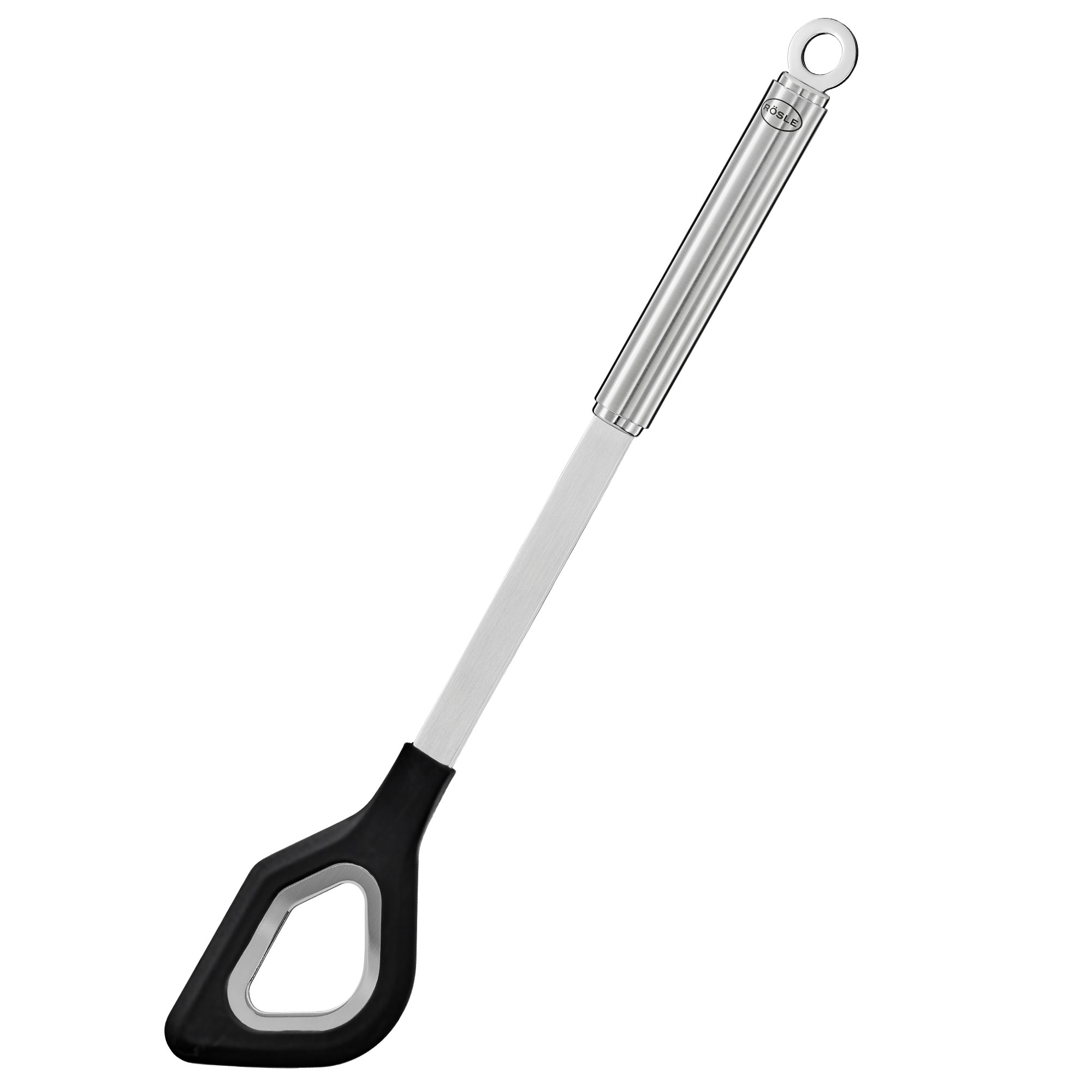 RÖSLE Küchenklassiker Spatel Küchenklassiker Set, schwarzer Spatel mit Edelstahlgriff, hitzebeständig, für das Kochen und...