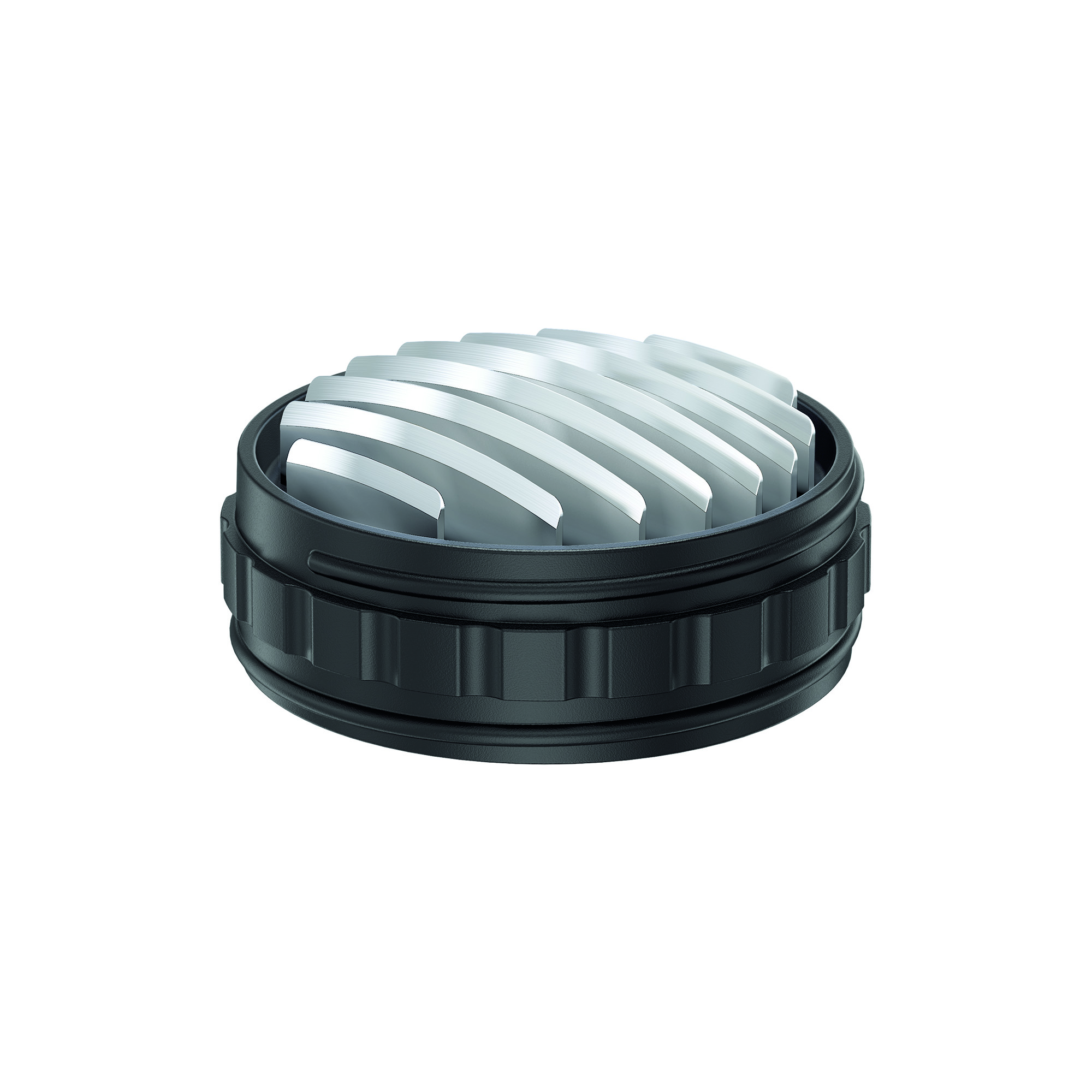 RÖSLE Kräuterdusche mit Wiegemesser Kräuterdusche mit Wiegemesser, rund, schwarz mit silbernen Klingen, zum Schneiden von Kräutern.