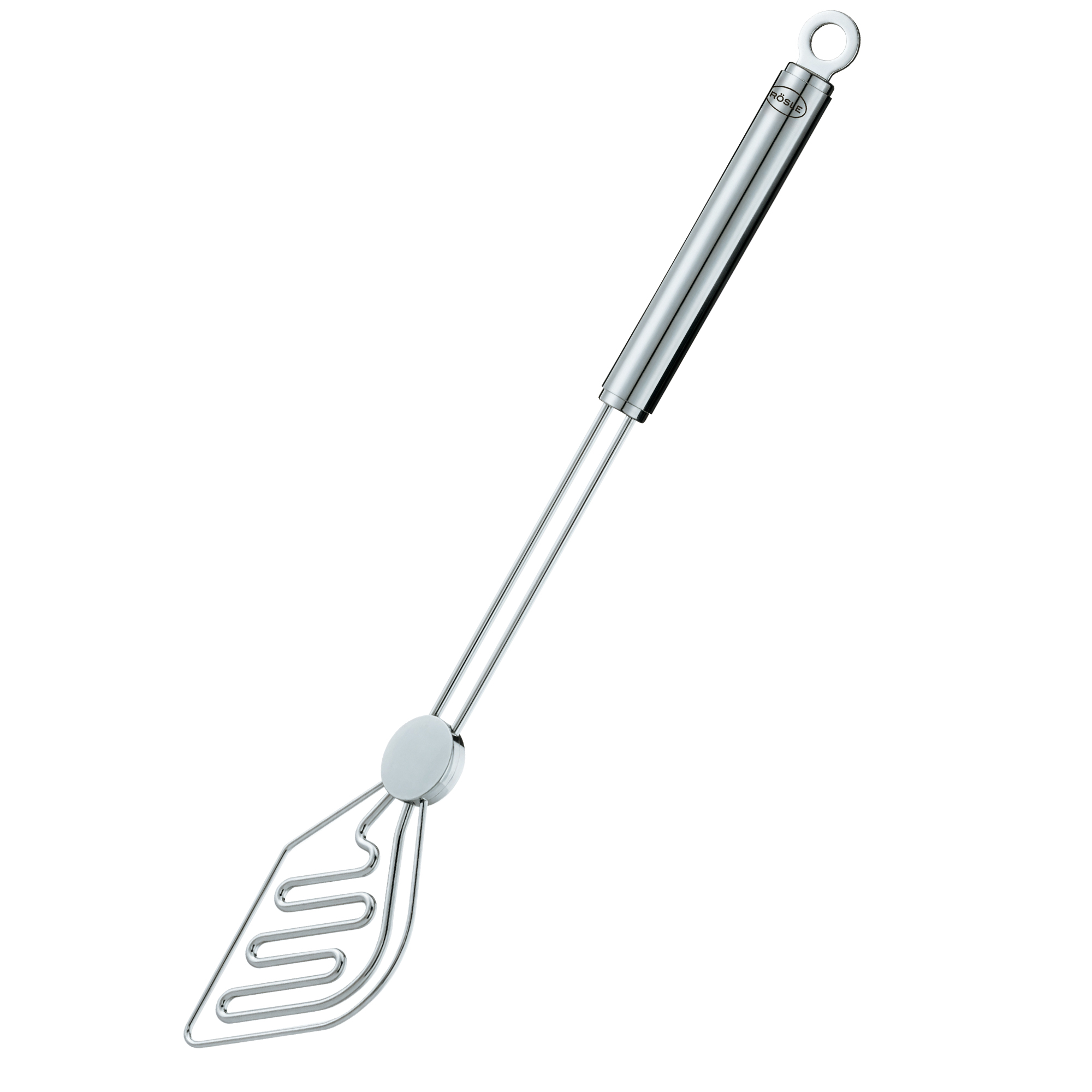 RÖSLE Kochlöffel PRO Kochlöffel mit Rundgriff aus Edelstahl, mit Loch zum Aufhängen.