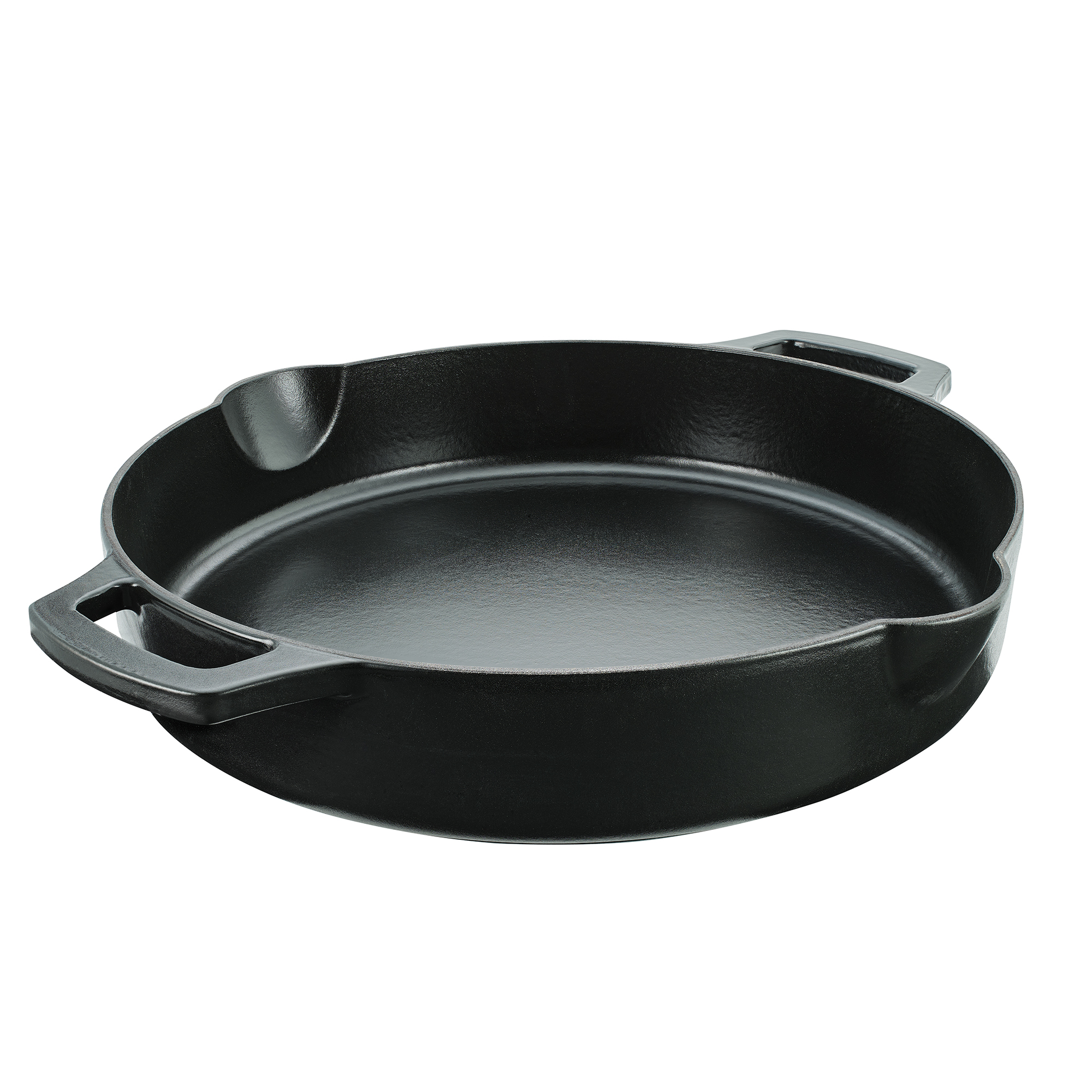 RÖSLE Grillfpanne Vario Gusseisen Ø 35 cm Grillpfanne VARIO Gusseisen emailliert schwarz, Ø 35 cm