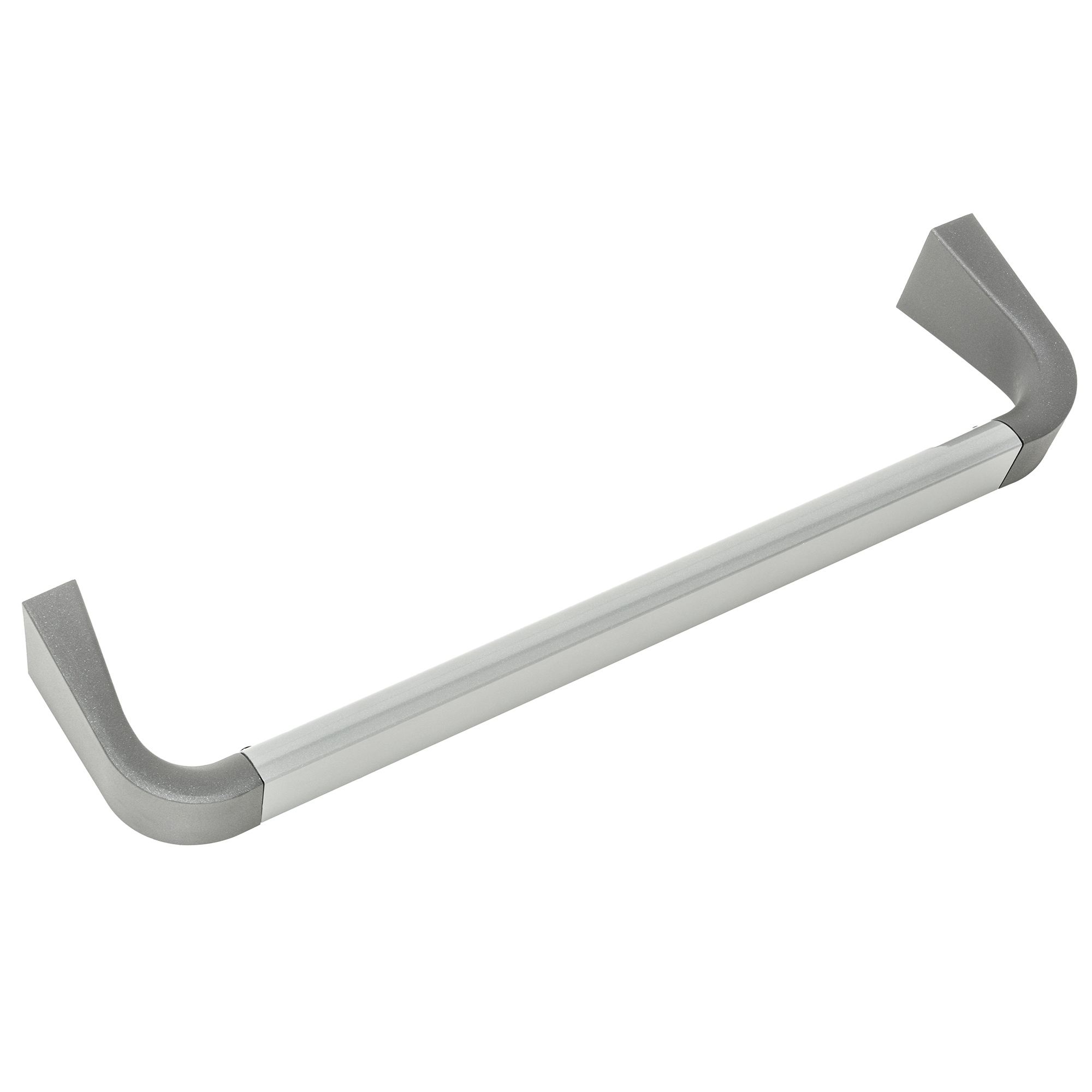 RÖSLE Deckelgriff mit Halter Deckelgriff aus Aluminium mit Halter, silber, gebogen, für Töpfe und Pfannen