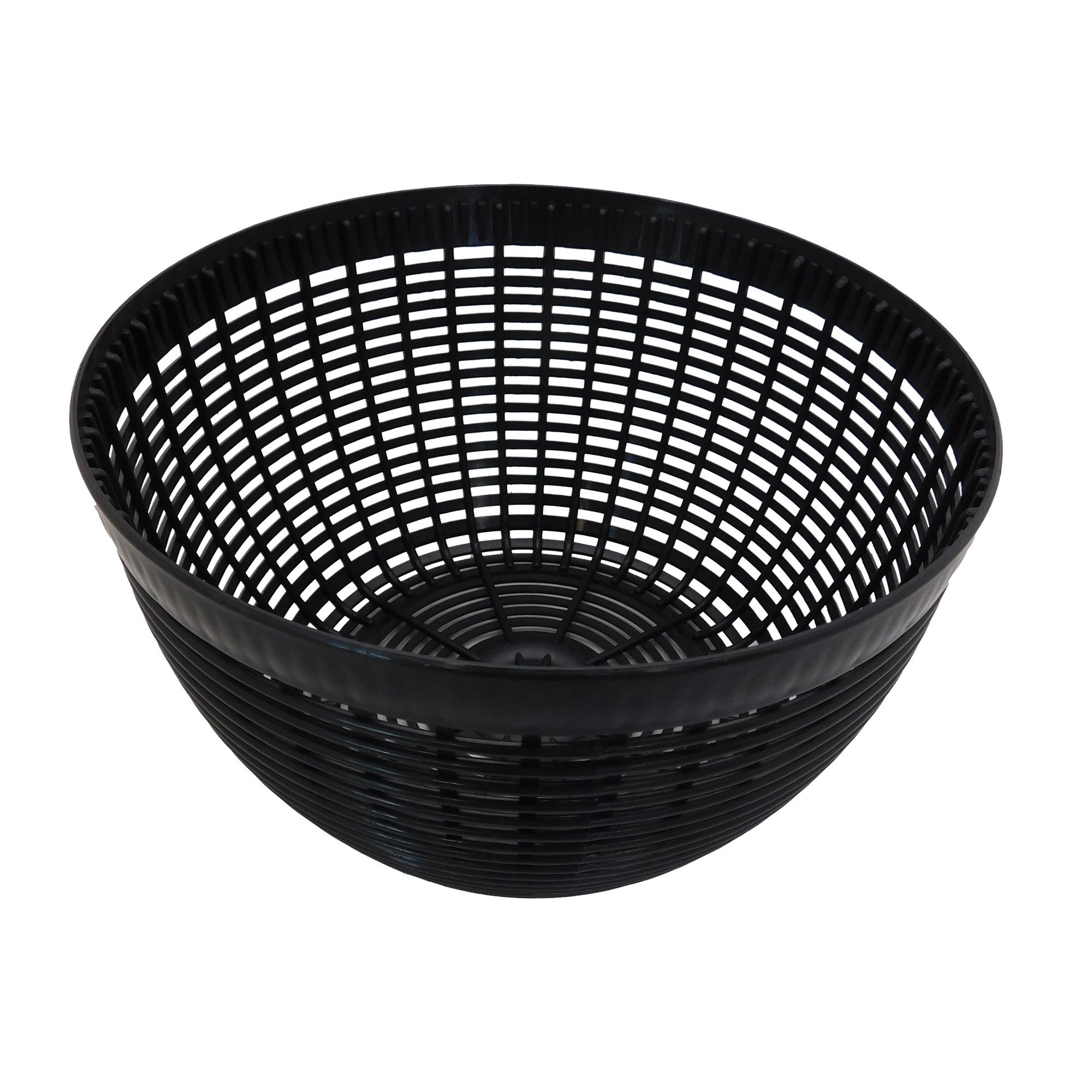 RÖSLE basket insert for salad spinner Basket insert for salad spinner, black, round, made of plastic, for drying salad.
